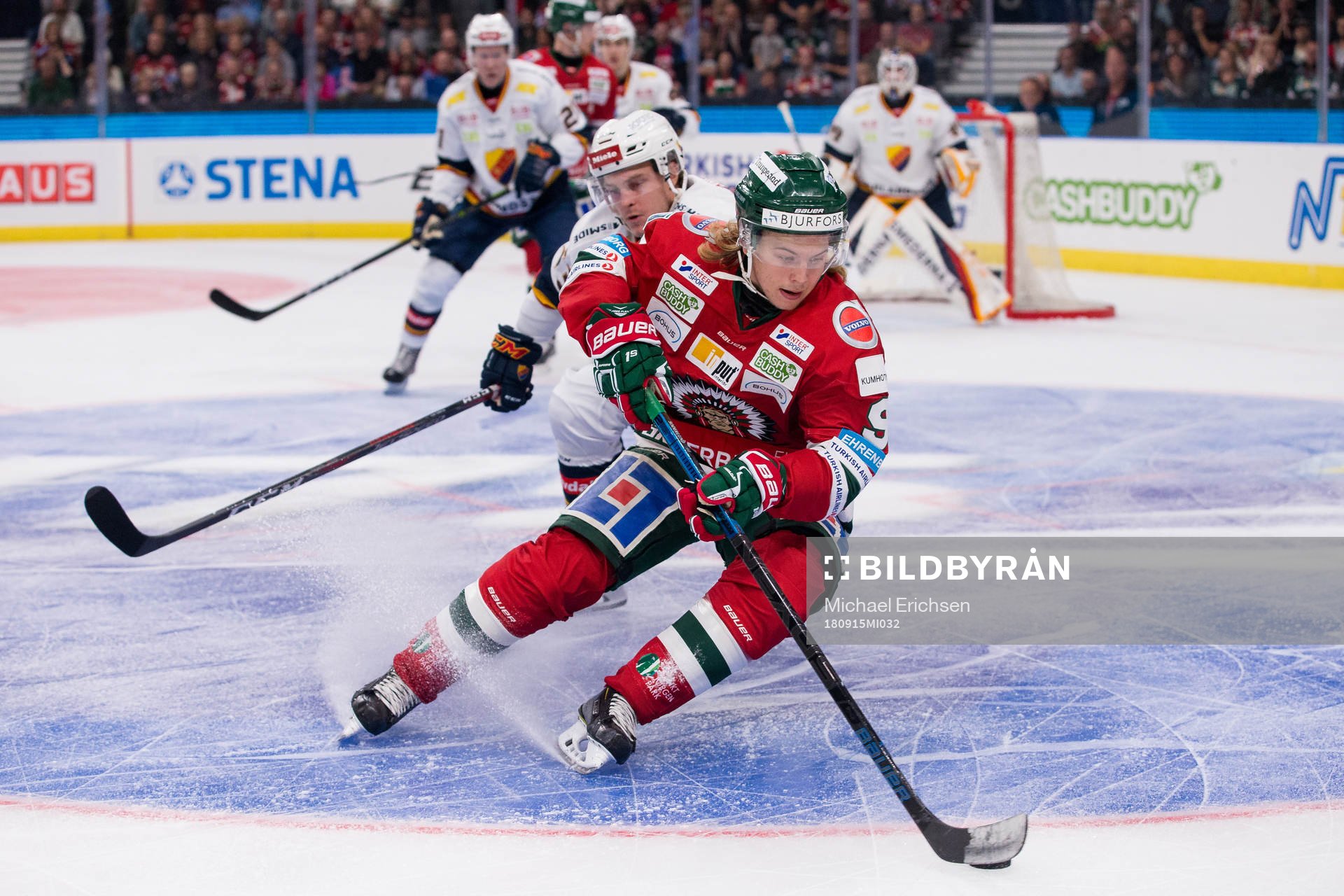 Frölundas Tim Söderlund och Djurgårdens Bobbo Petersson