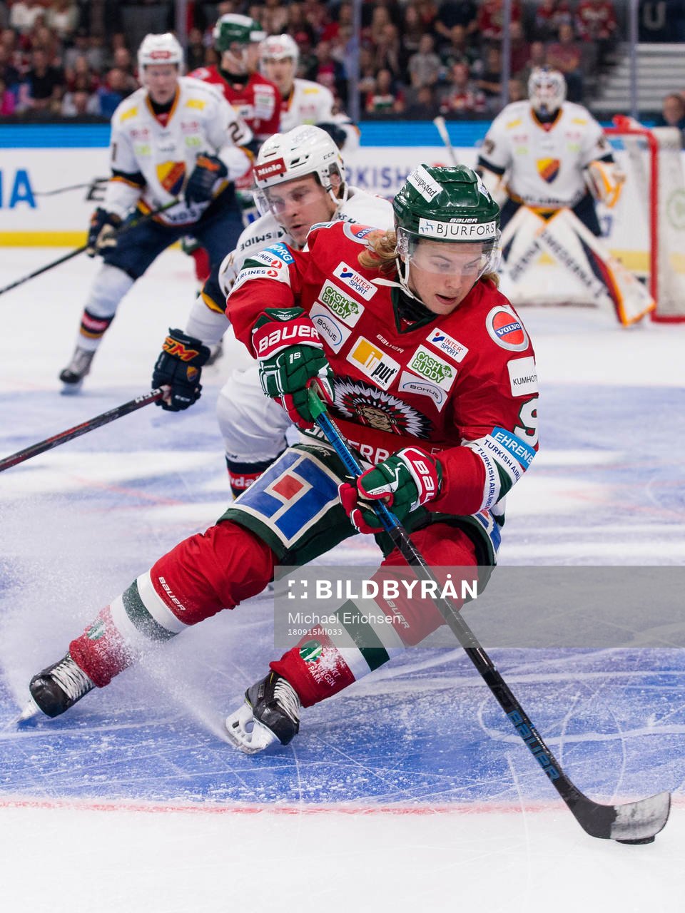 Frölundas Tim Söderlund och Djurgårdens Bobbo Petersson
