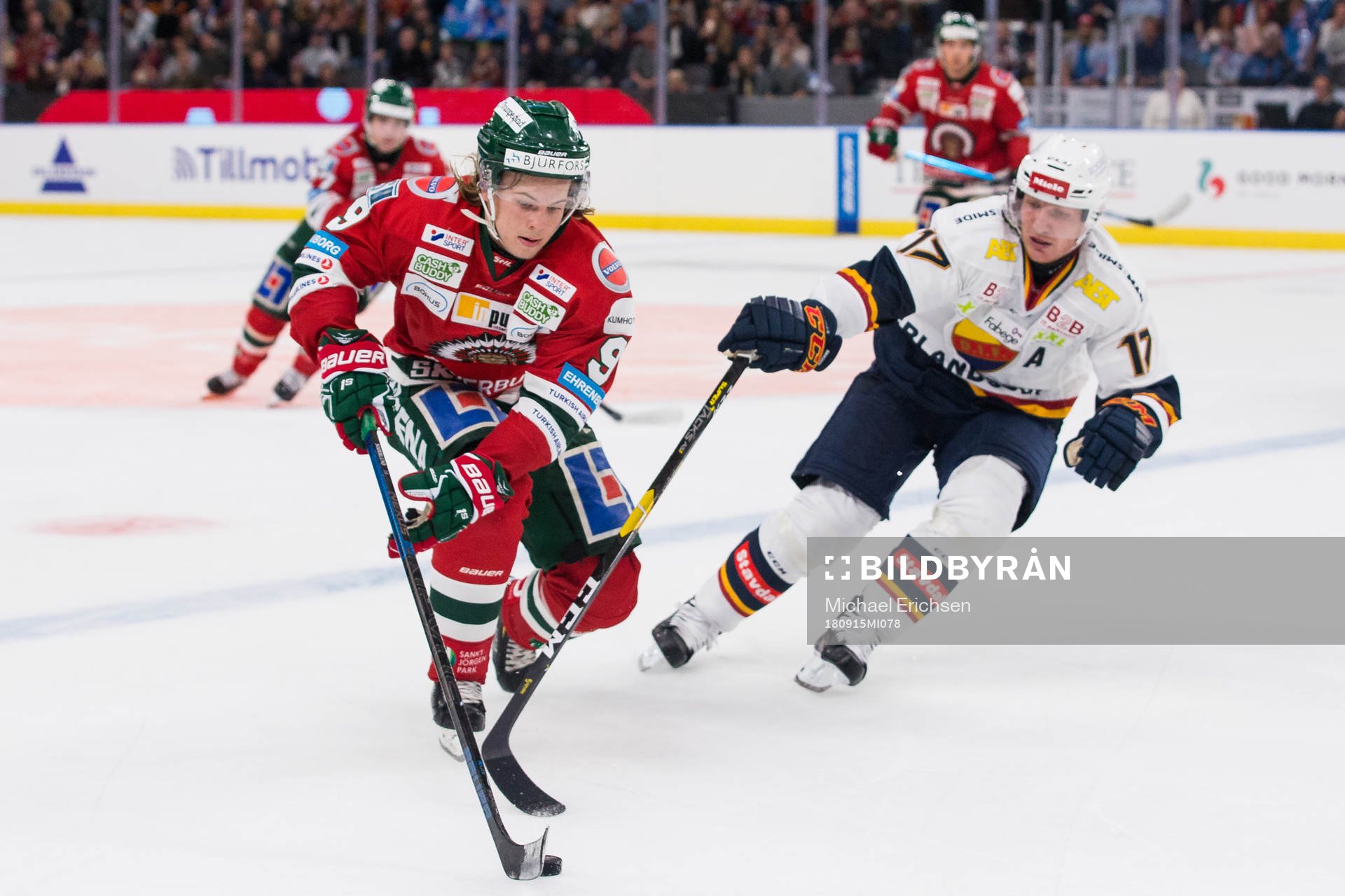 Frölundas Tim Söderlund och Djurgårdens Henrik Eriksson