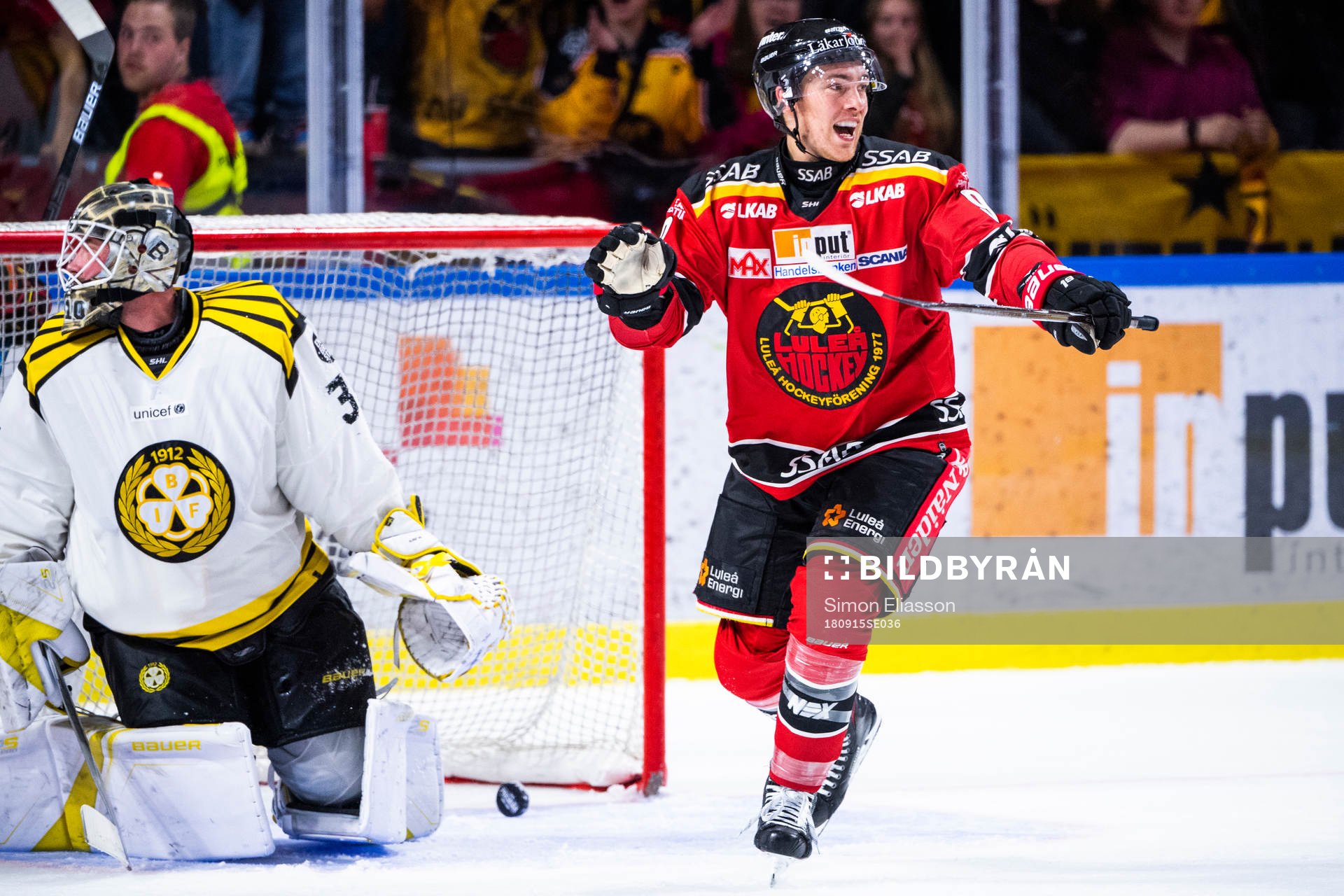 Luleås Johan Forsberg jublar