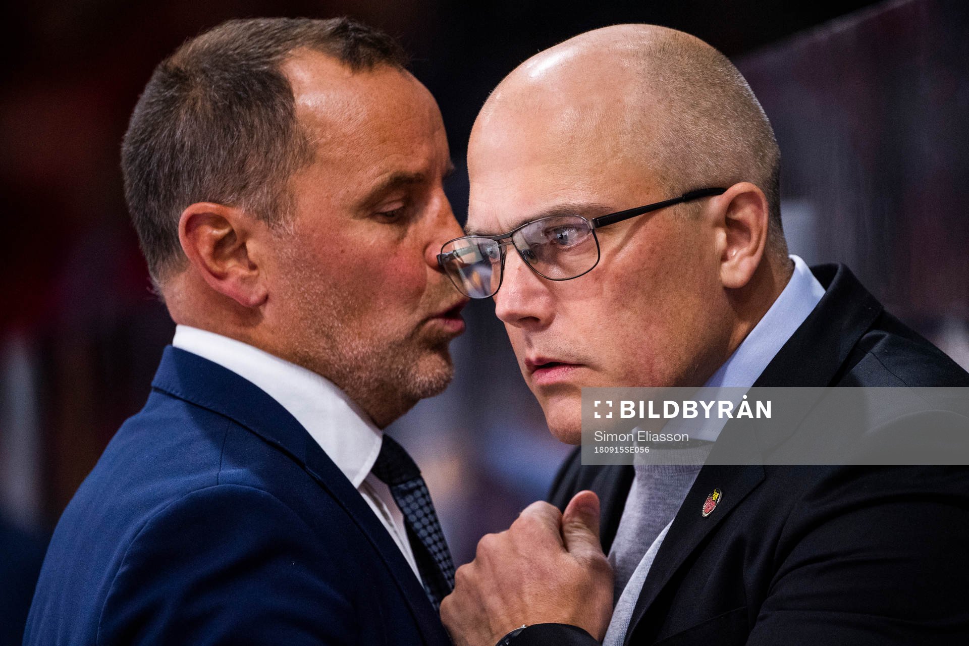 Luleås tränare Thomas Berglund och Assisterande tränare