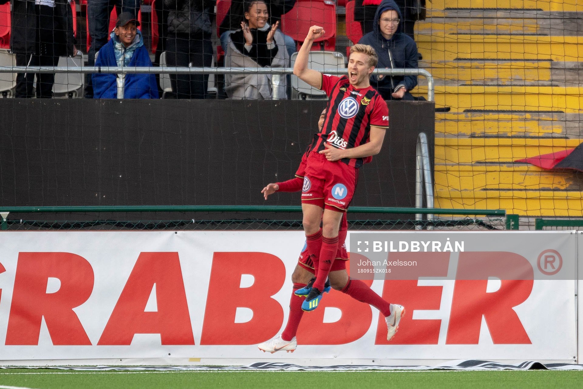 Östersunds Ludvig Fritzson jublar