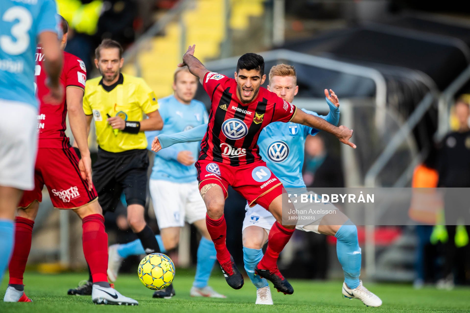 Östersunds Rewan Amin  och Malmö FFs Anders Christiansen