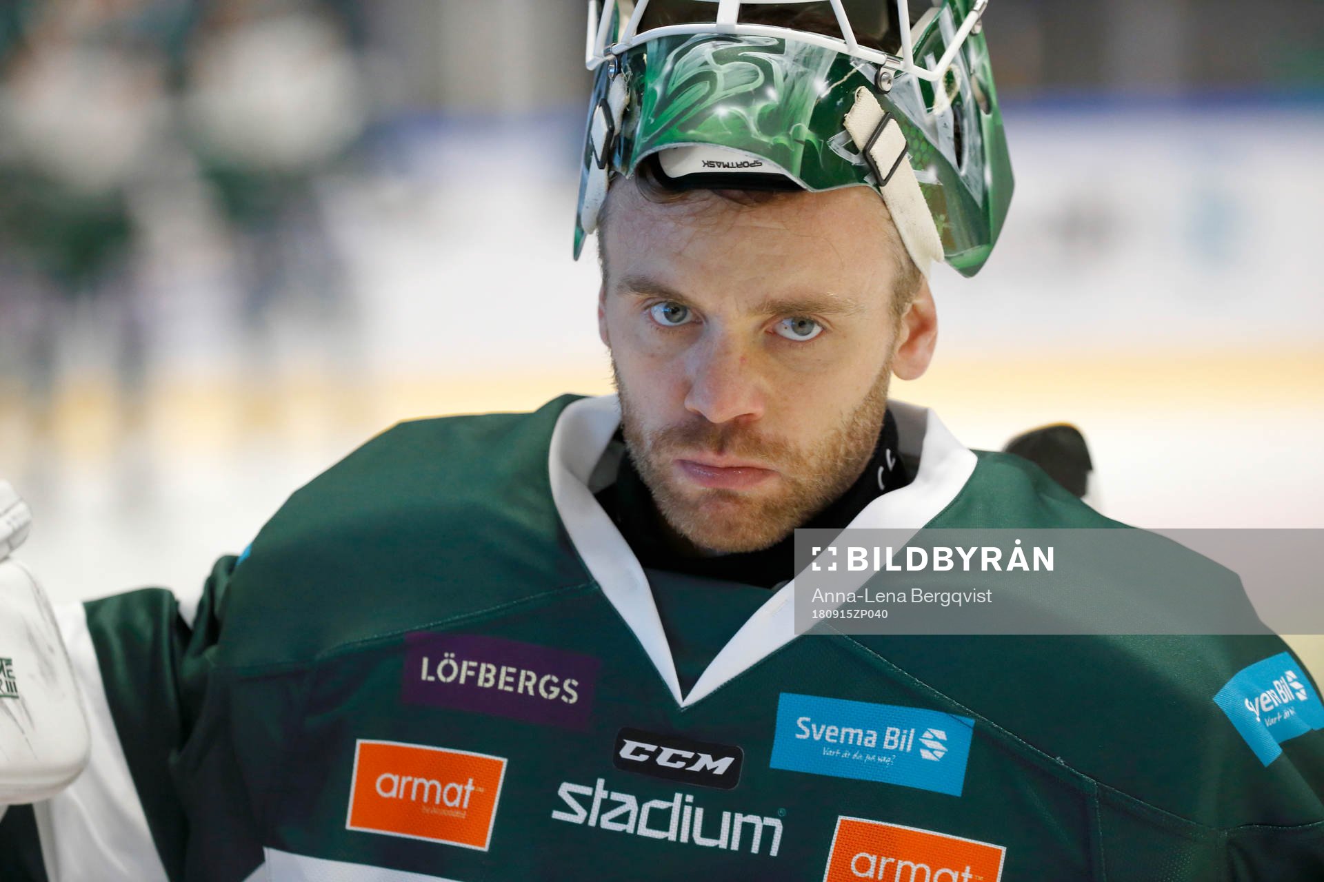 Färjestads målvakt Markus Svensson