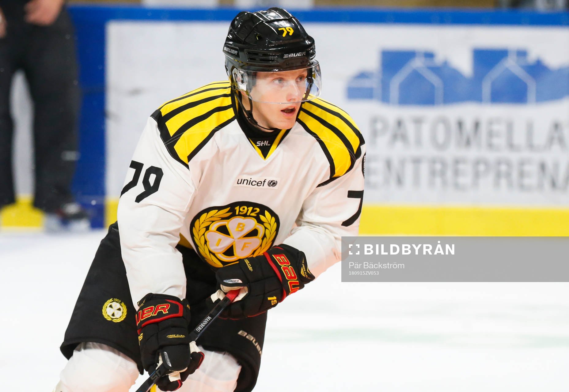 Brynäs Daniel Mannberg i ishockeymatchen i SHL mellan