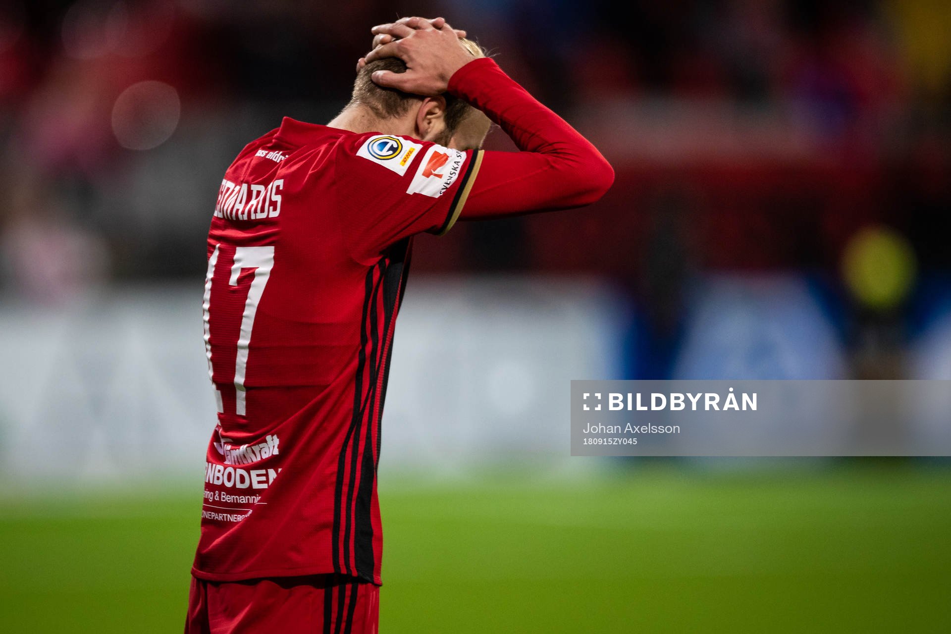 Östersunds Curtis Edwards  deppar