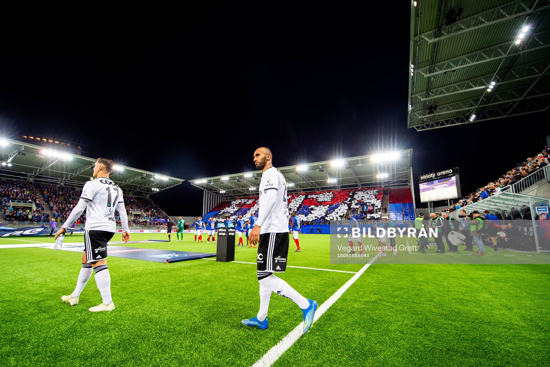 Issam Jebali of Rosenborg enters the pitch