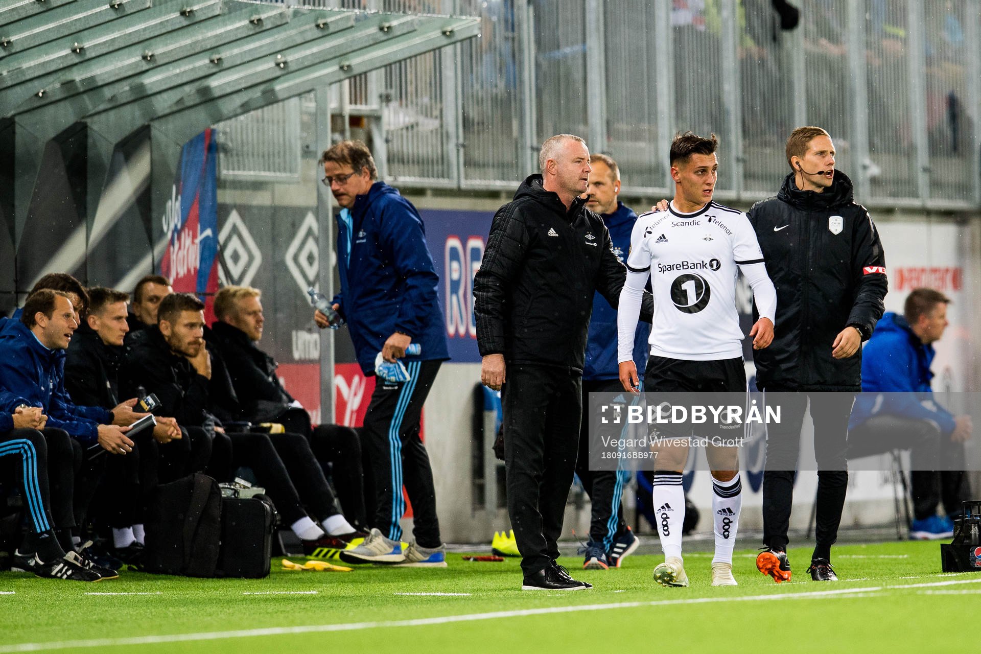 Rini Coolen, head coach of Rosenborg, and Jonathan Levi of