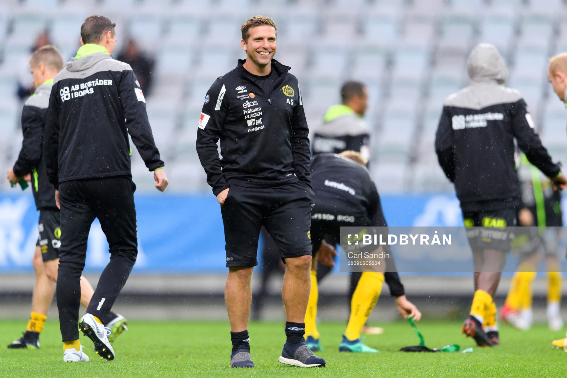 Elfsborgs assisterande tränare Anders Svensson innan fotbollsmatchen i Allsvenskan mellan IFK Göteborg och Elfsborg 16 september 2018 i Göteborg.