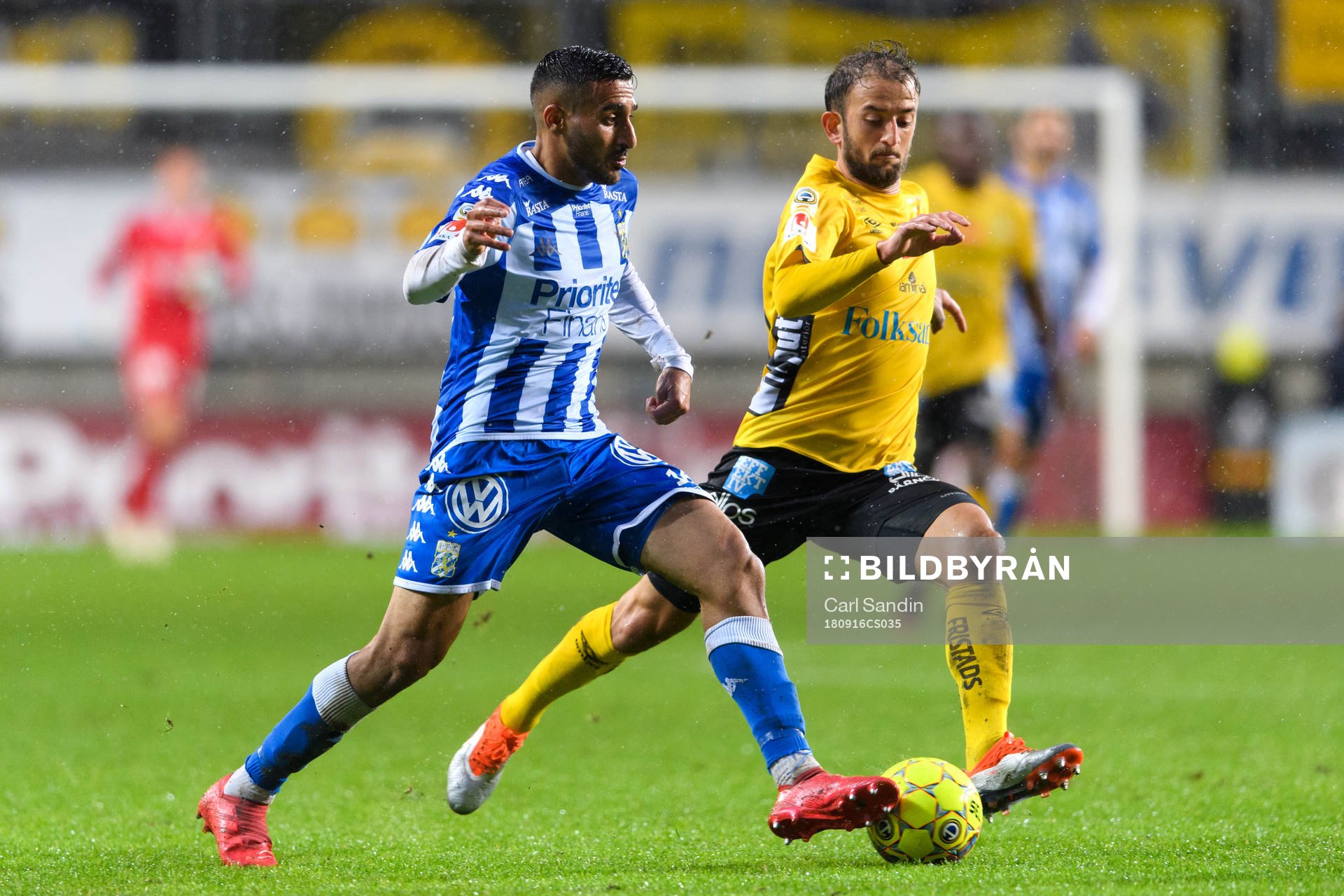 IFK Göteborgs Sargon Abraham och Elfsborgs Robert Gojani