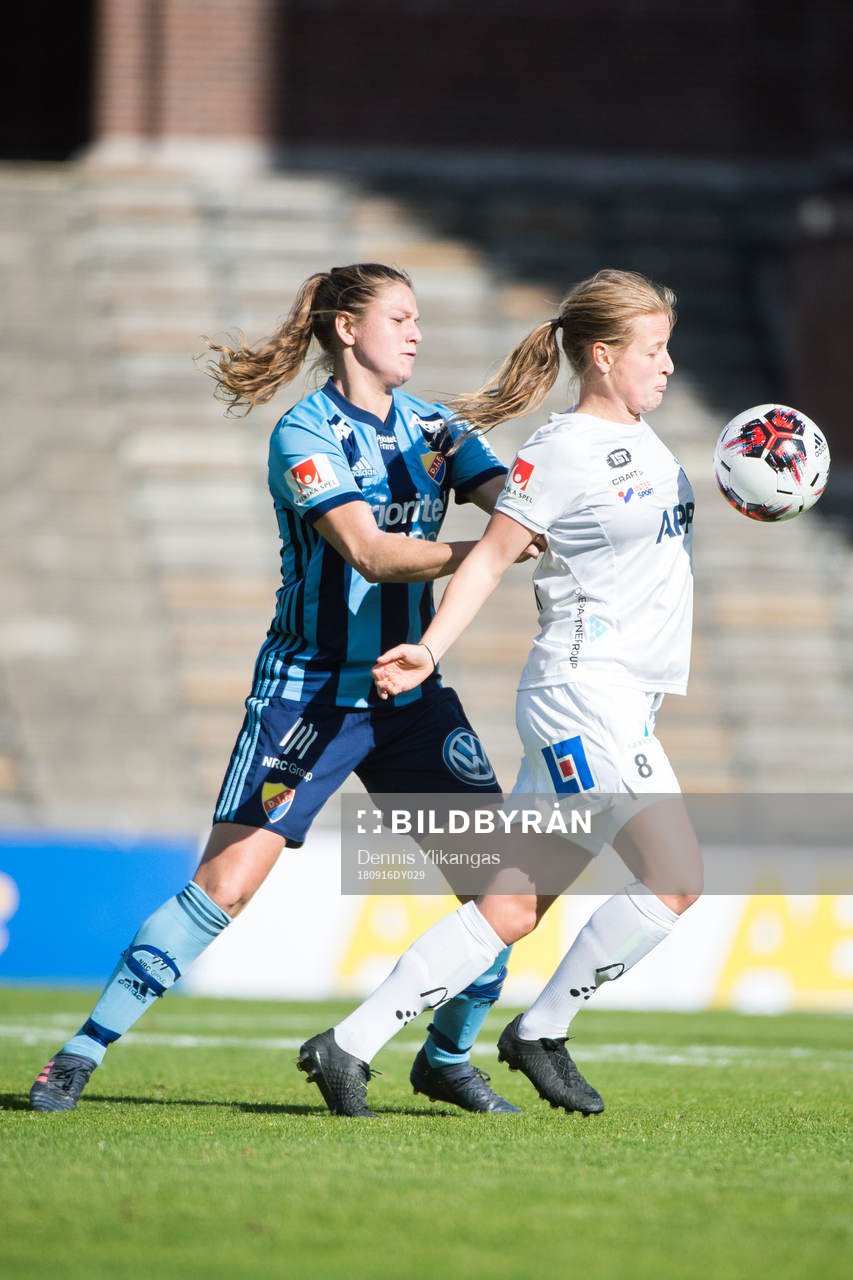 Djurgårdens Kim Sundlöv och Växjös Anna Anvegård