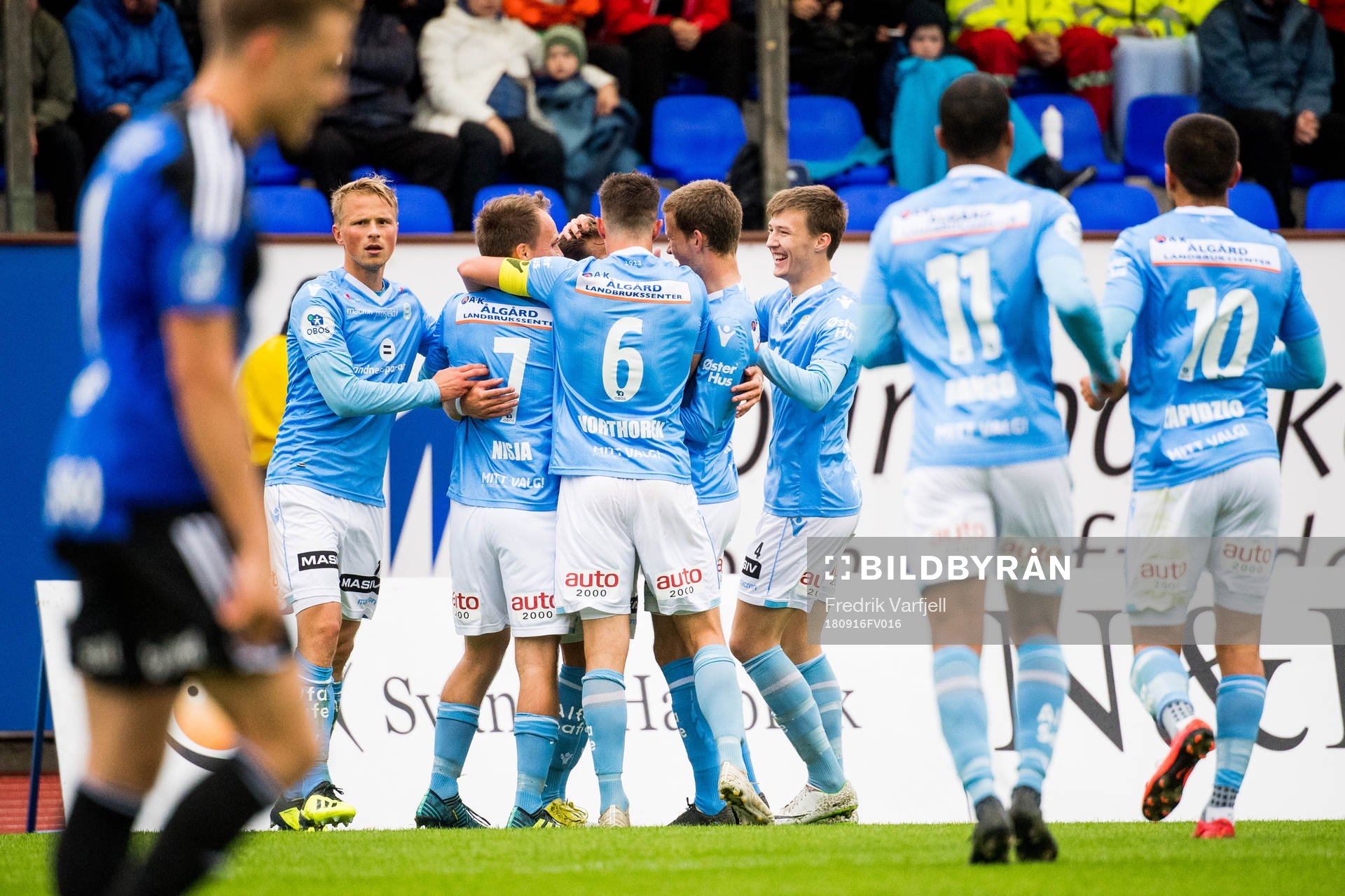 Bjørnar Holmvik of Sandnes Ulf celebrates with his