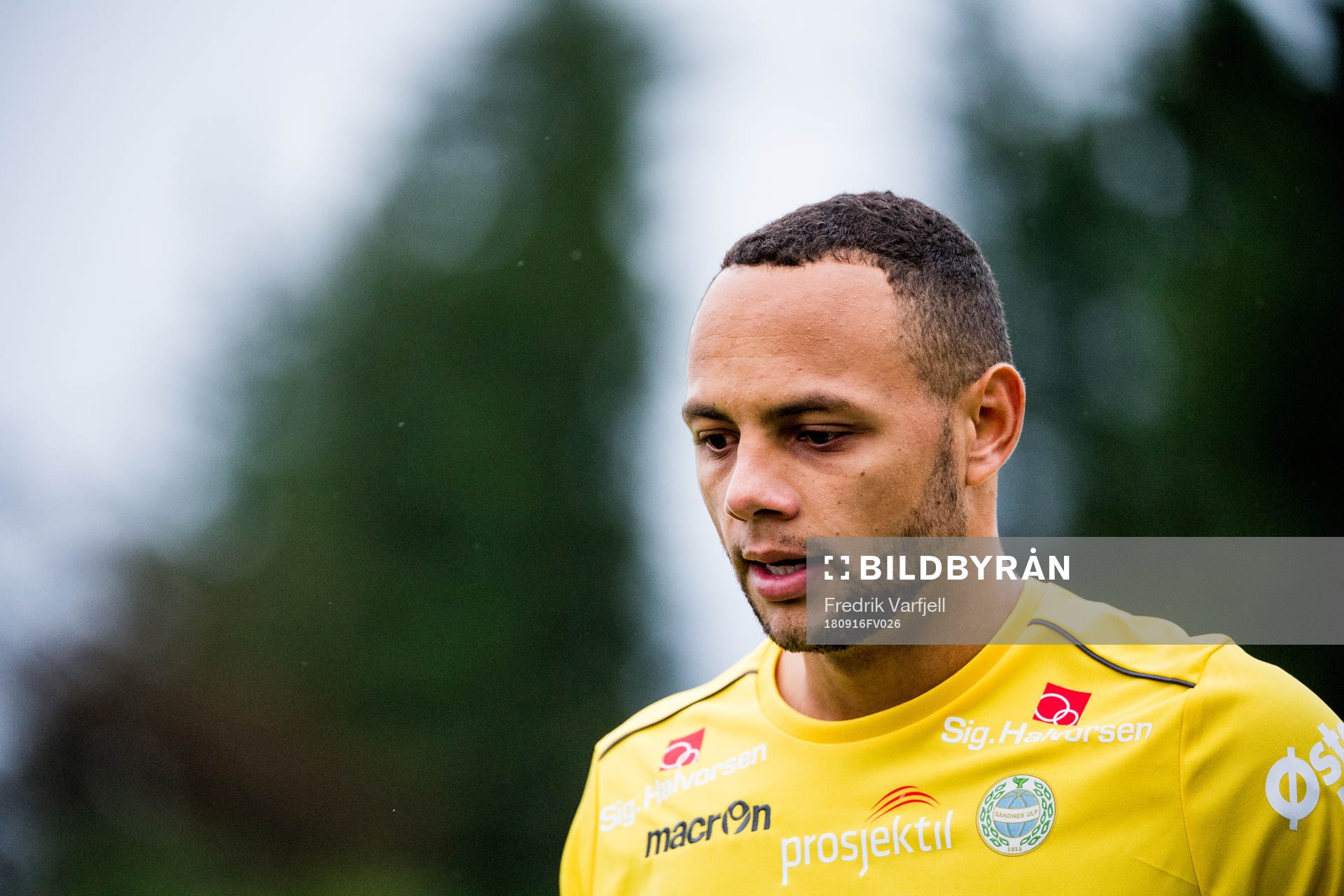 Goalkeeper Nicklas Frenderup of Sandnes Ulf during the OBOS-ligaen match between Florø and Sandnes Ulf on September 16, 2018 in Florø.