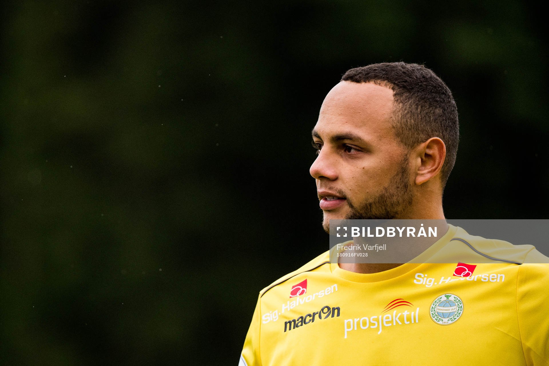 Goalkeeper Nicklas Frenderup of Sandnes Ulf
