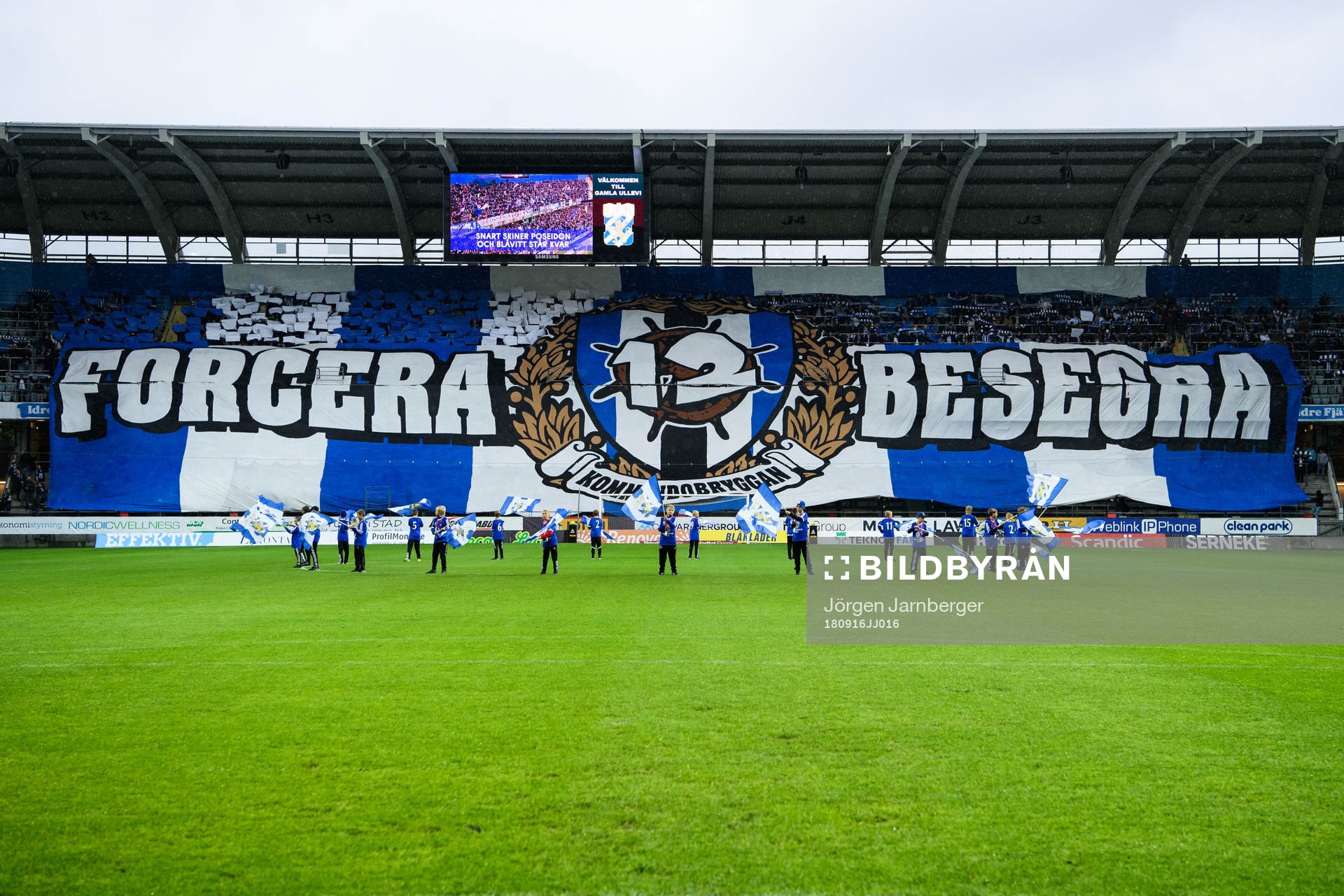 IFK Göteborgs supportrar med Tifo