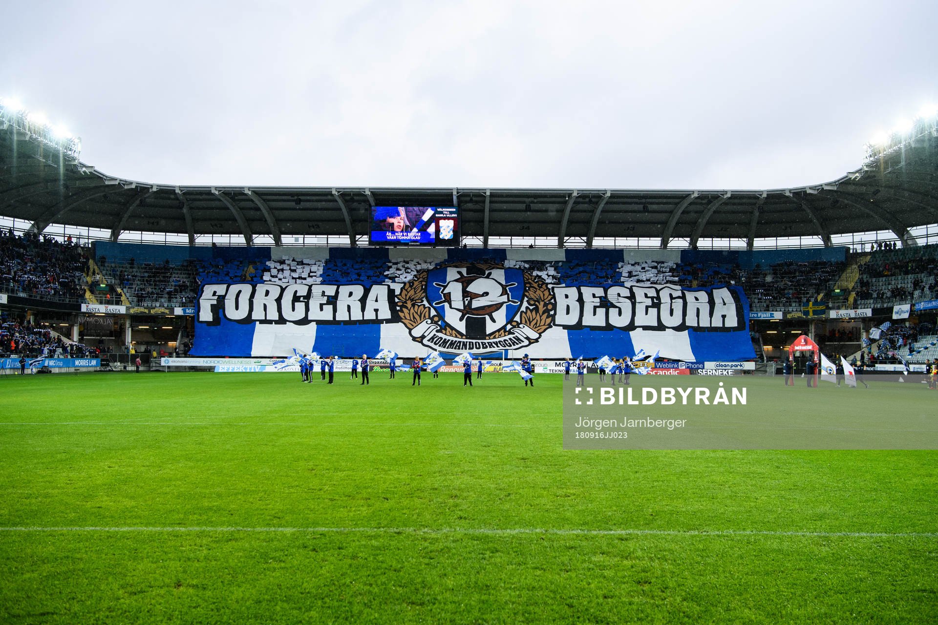 IFK Göteborgs supportrar med Tifo