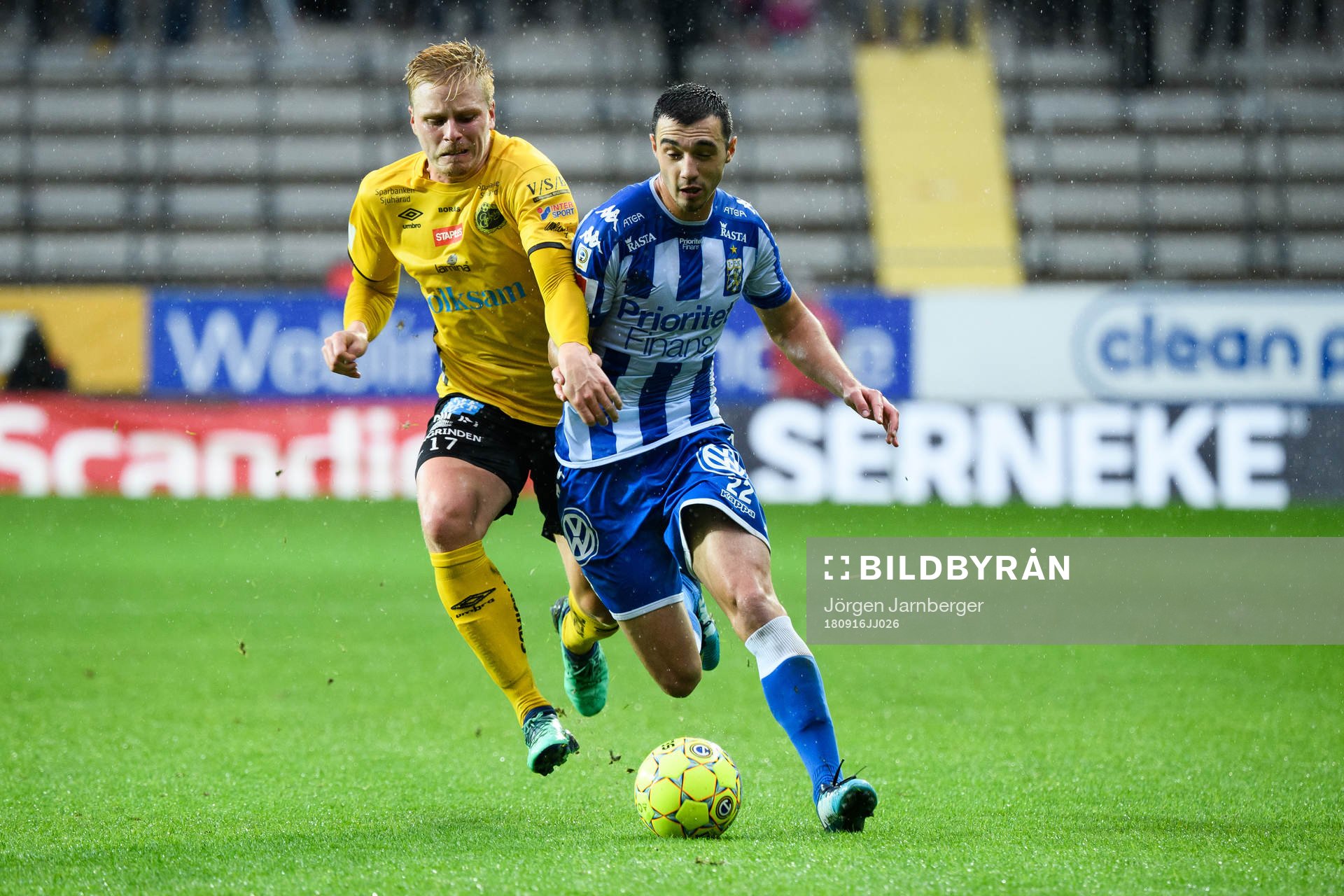 IFK Göteborgs Giorgi Kharaishvili och Elfsborgs Per Frick