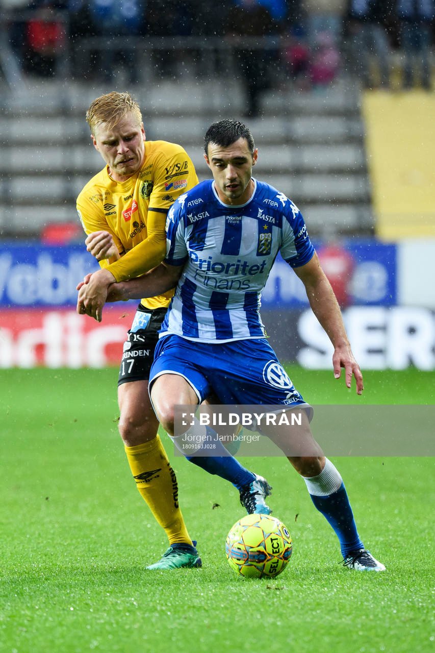 IFK Göteborgs Giorgi Kharaishvili och Elfsborgs Per Frick