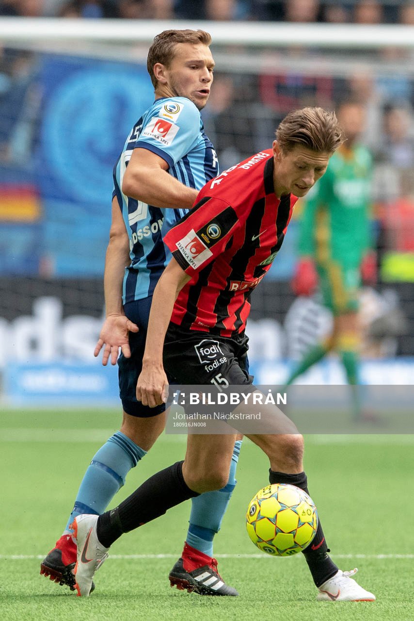 Djurgårdens Jesper Karlström och Brommapojkarnas Johan