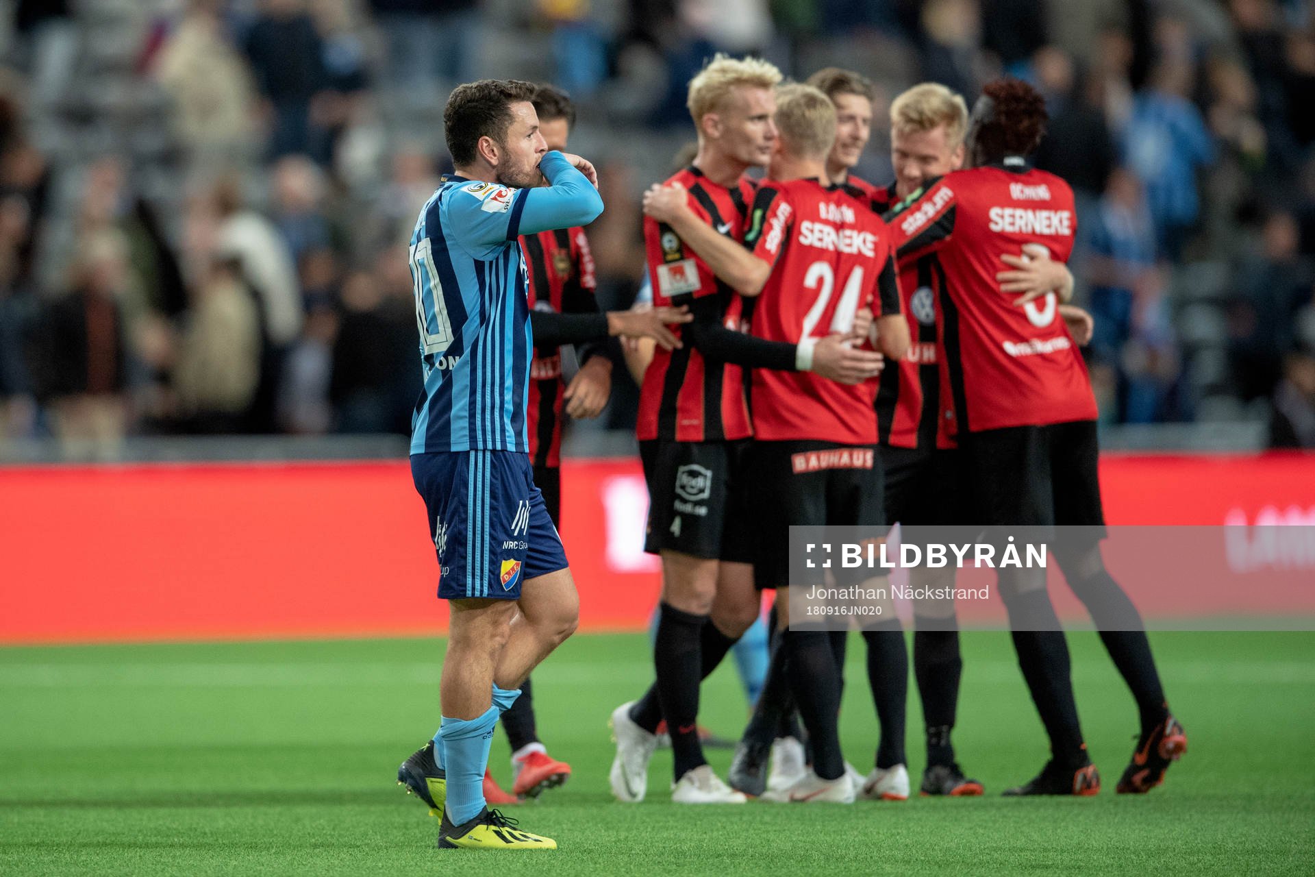 Djurgårdens Kerim Mrabti deppar och Brommapojkarna jublar