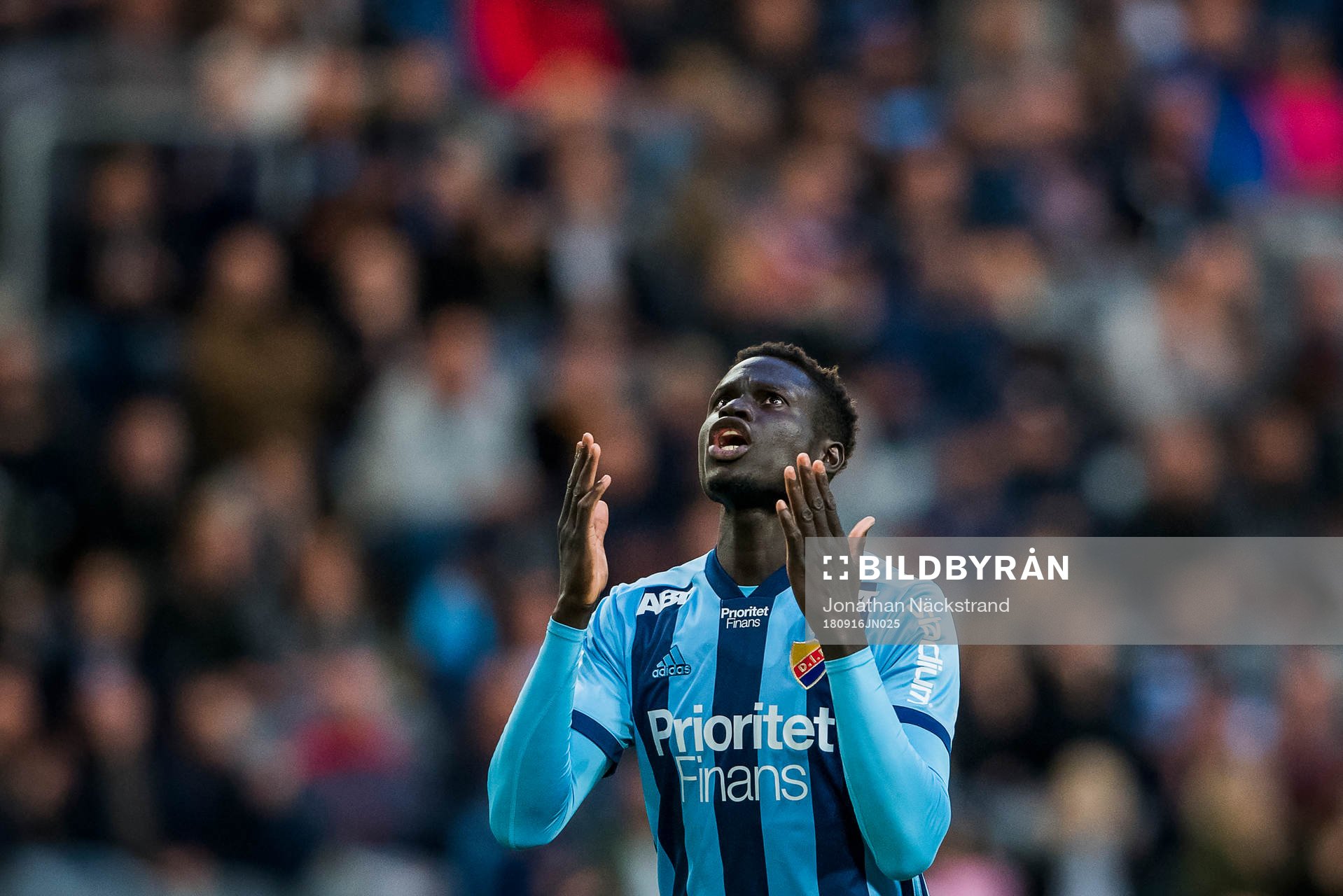 Djurgårdens Aliou Badji deppar