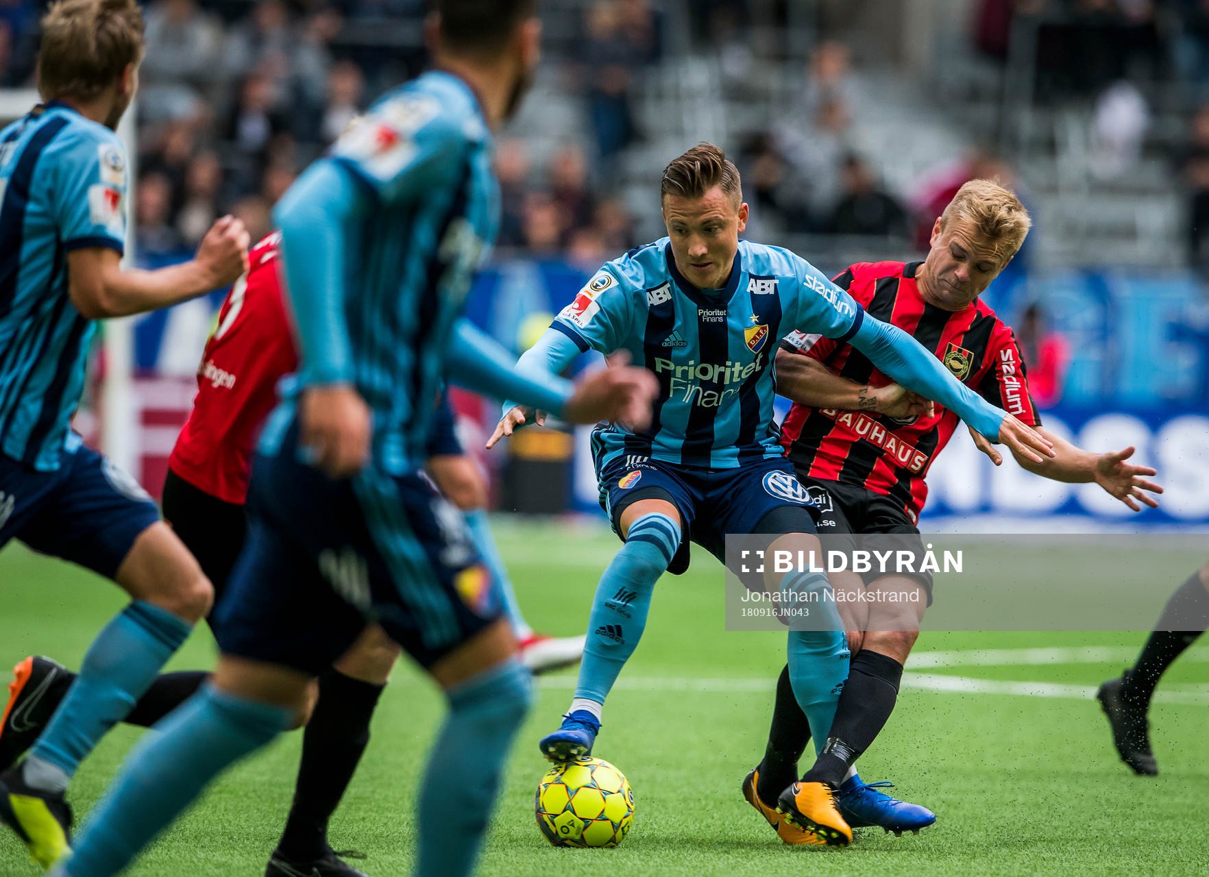 Djurgårdens Fredrik Ulvestad och Brommapojkarnas