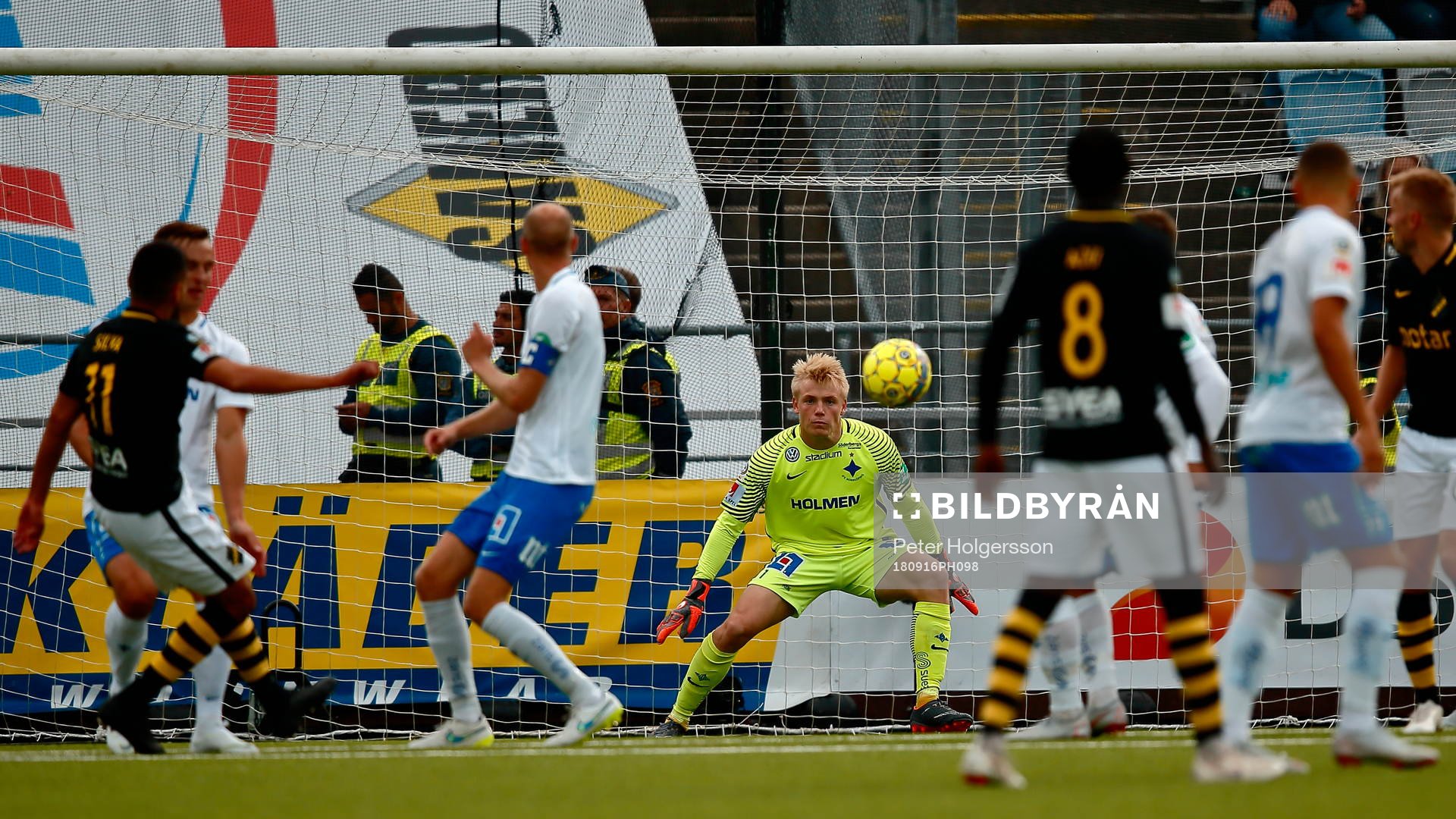 Norrköpings målvakt Isak Pettersson