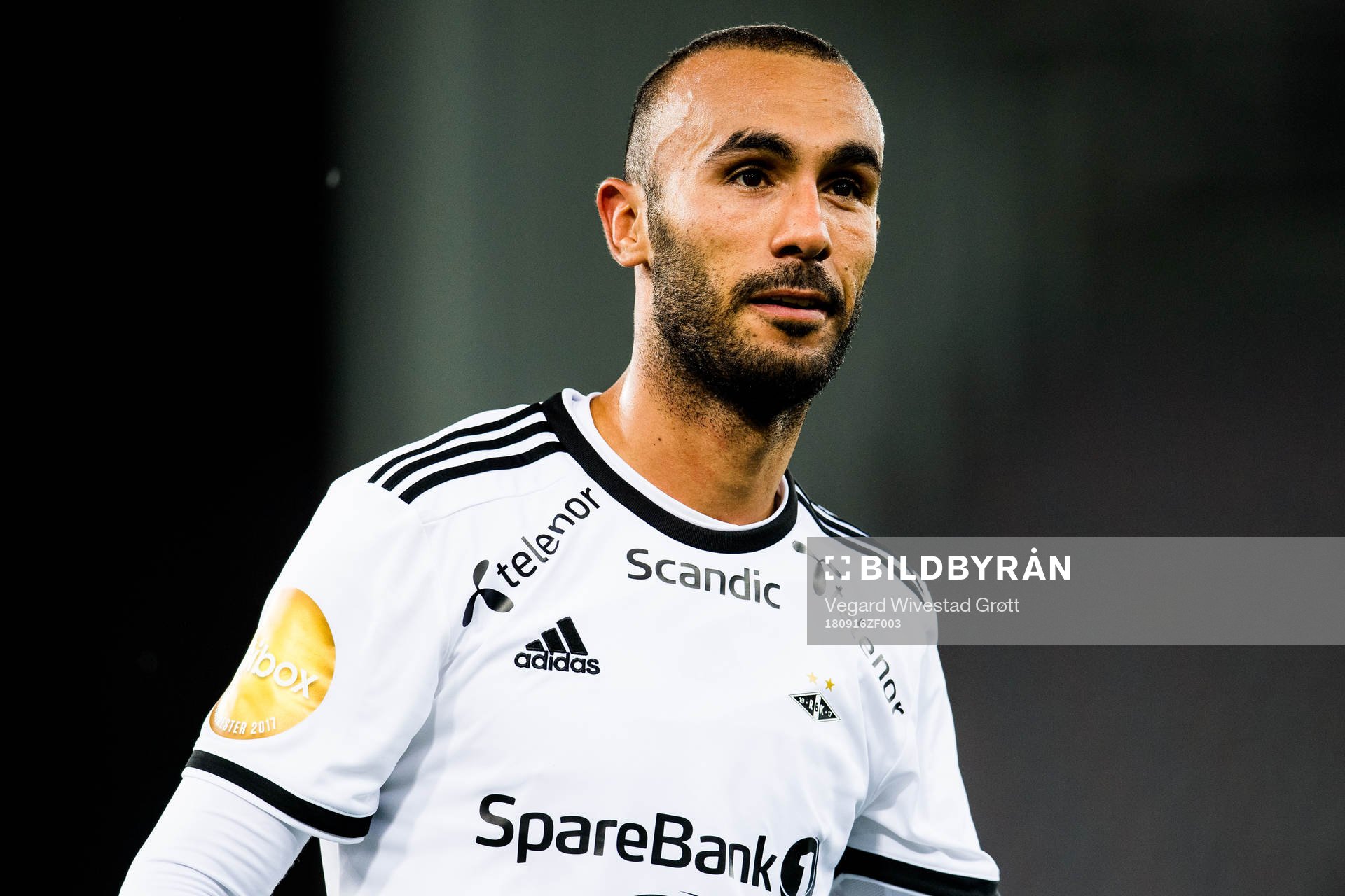 Issam Jebali of Rosenborg celebrates