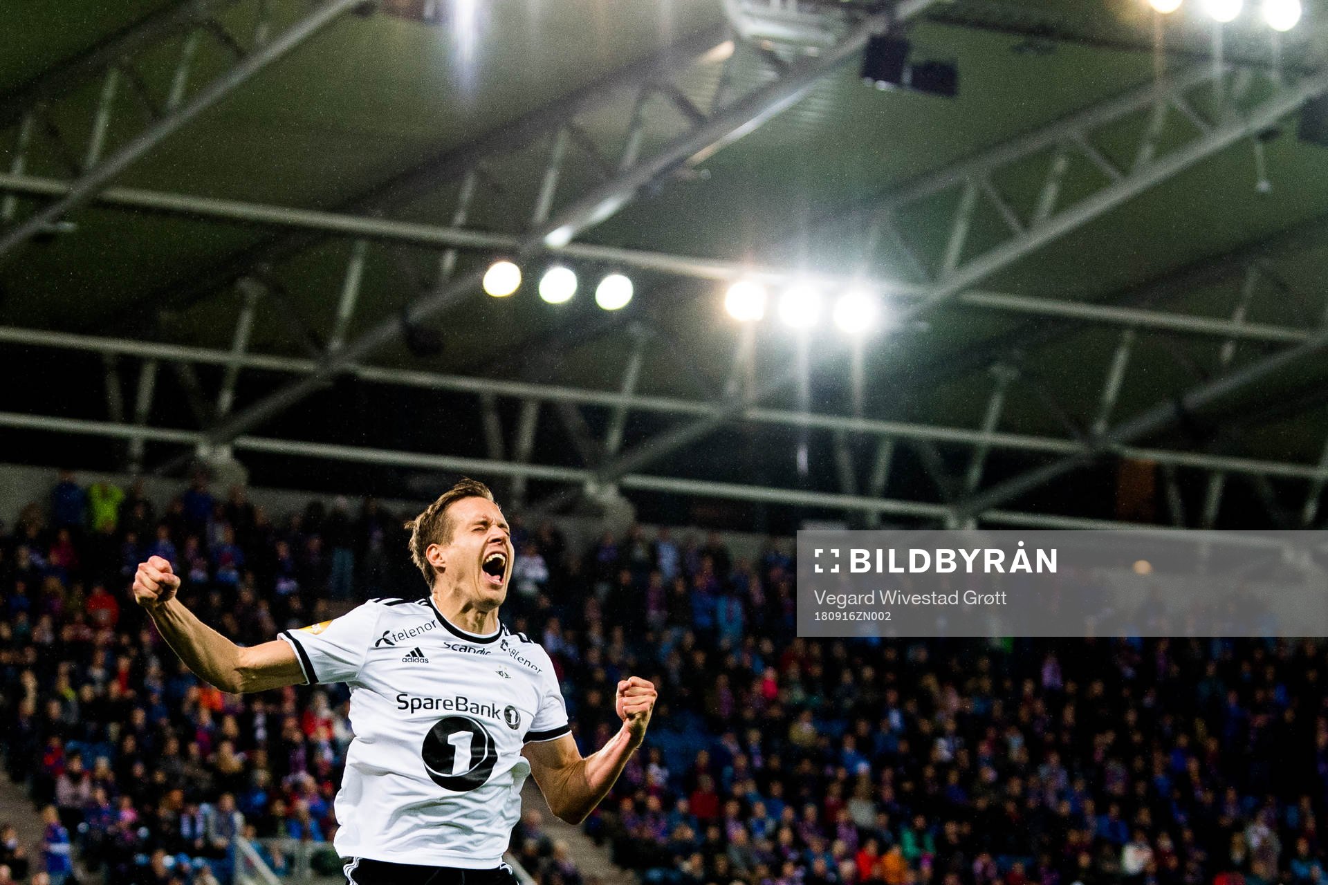 Anders Konradsen of Rosenborg celebrates