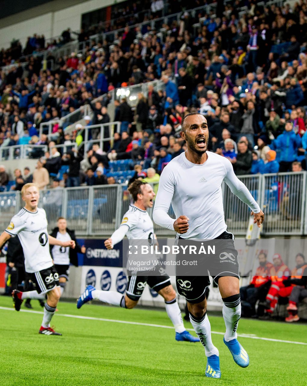 Issam Jebali of Rosenborg celebrates