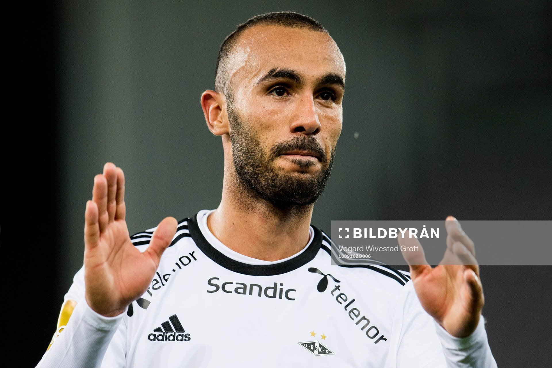 Issam Jebali of Rosenborg celebrates