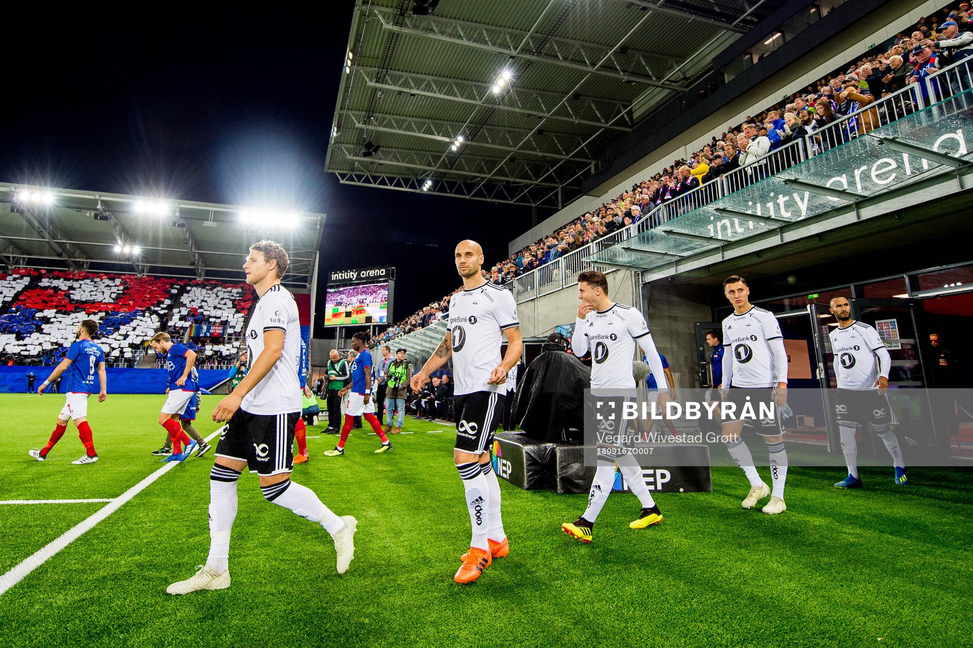 Vegar Eggen Hedenstad and Tore Reginiussen of Rosenborg
