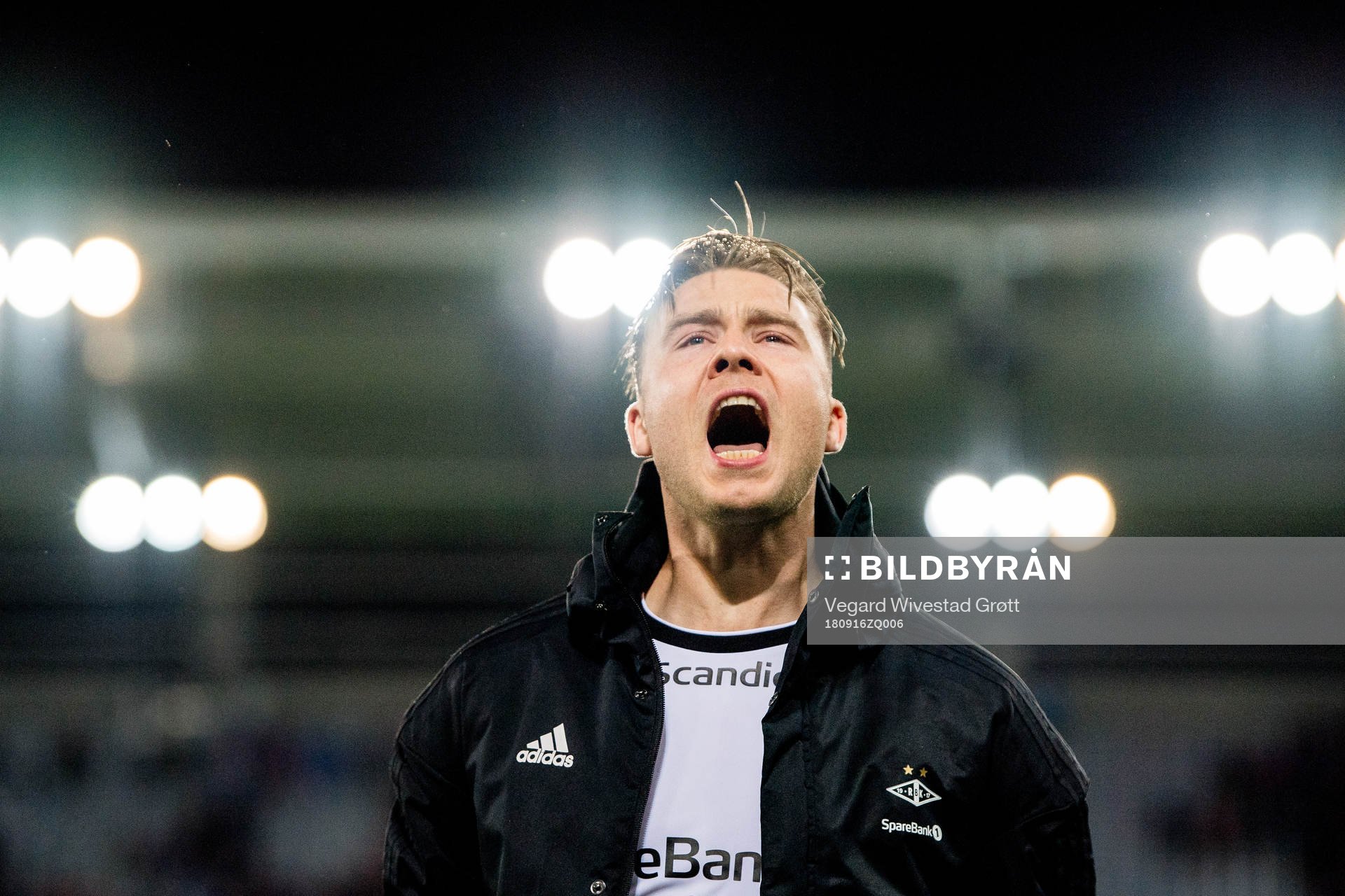 Alexander Søderlund of Rosenborg celebrates