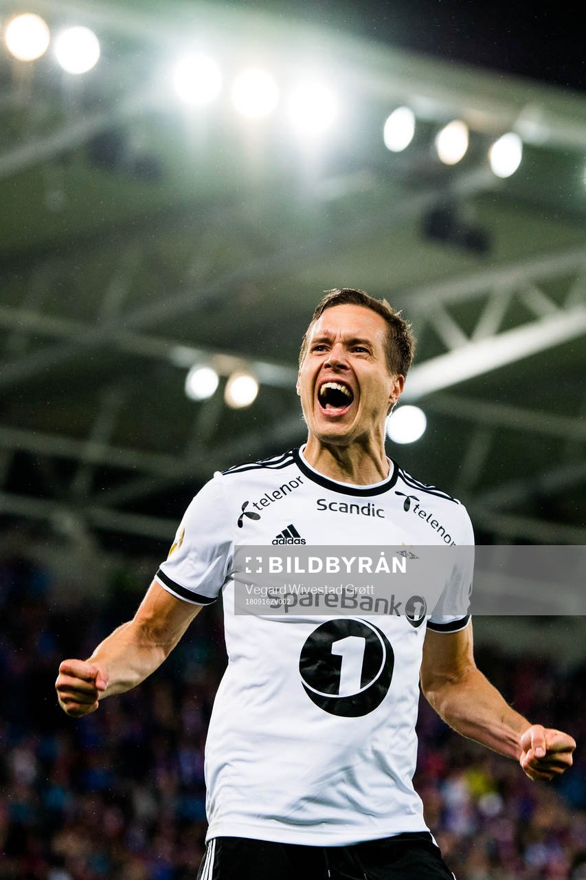 Anders Konradsen of Rosenborg celebrates