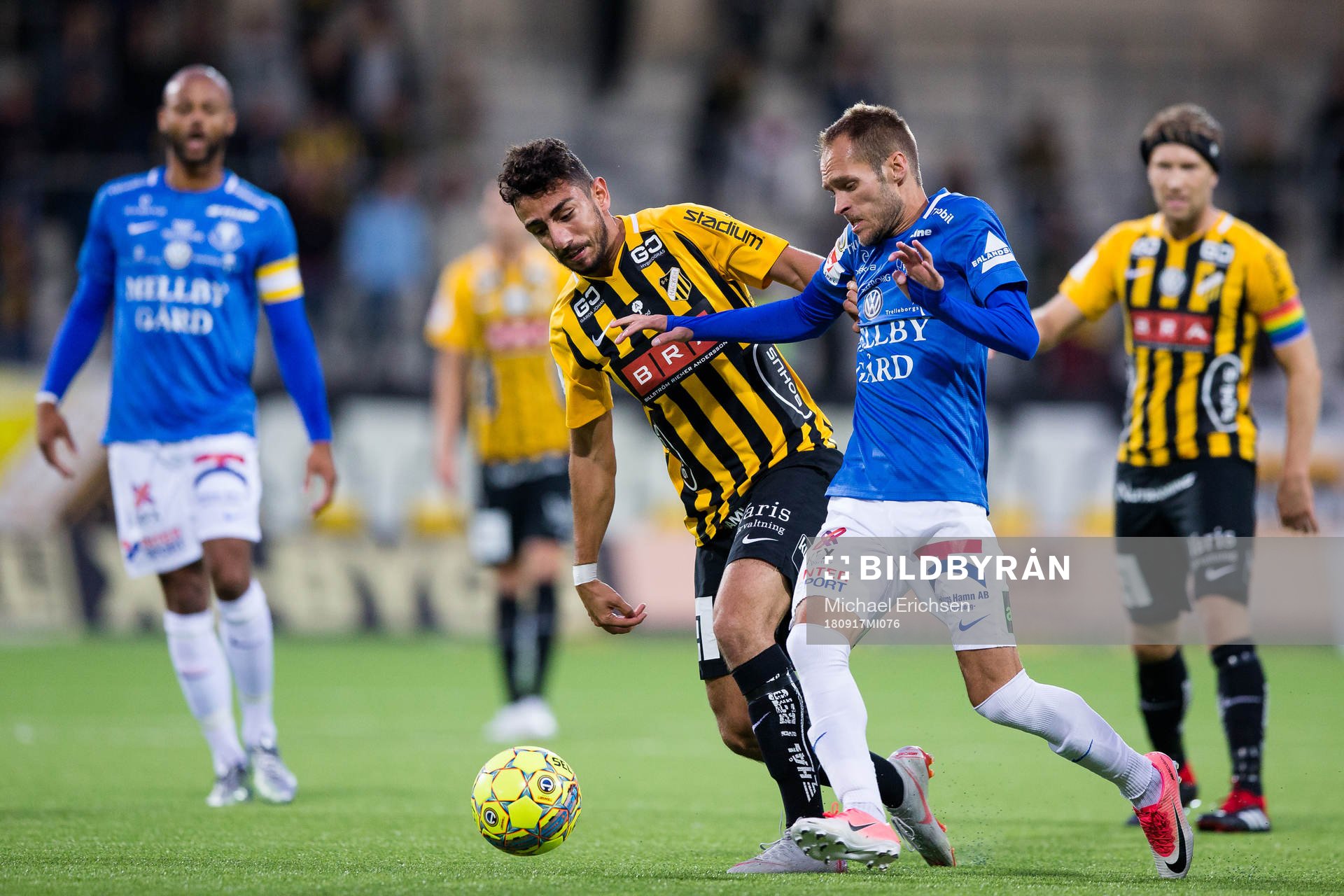 Häckens Daleho Irandust och Trelleborgs Zoran Jovanovic