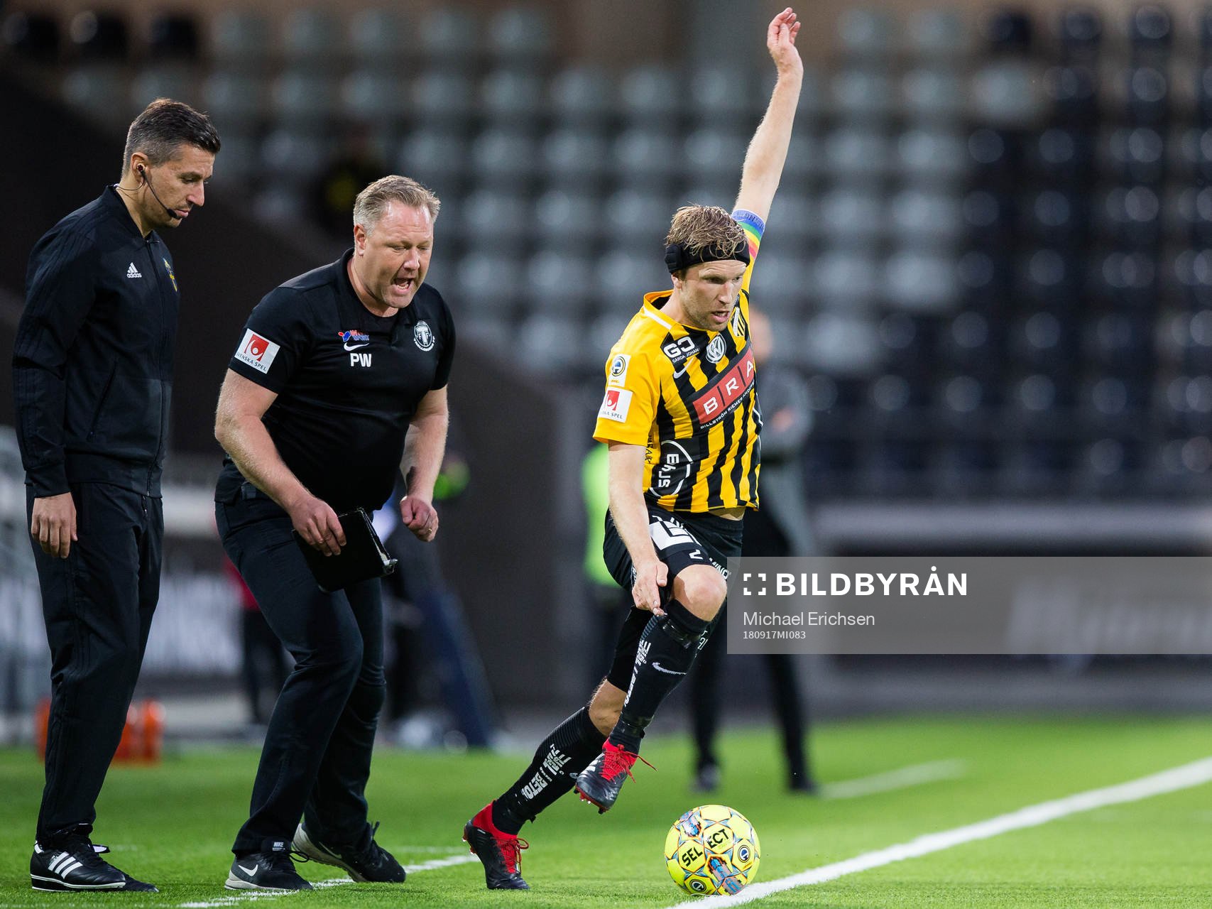 Trelleborgs tränare Patrick Winqvist och Häckens Rasmus