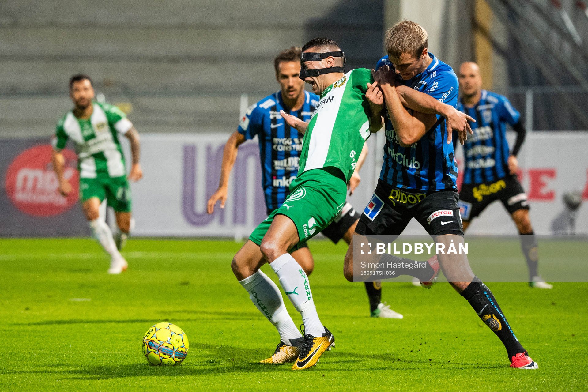 Hammarbys Nikola Djurdjic och Sirius Oscar Pehrsson