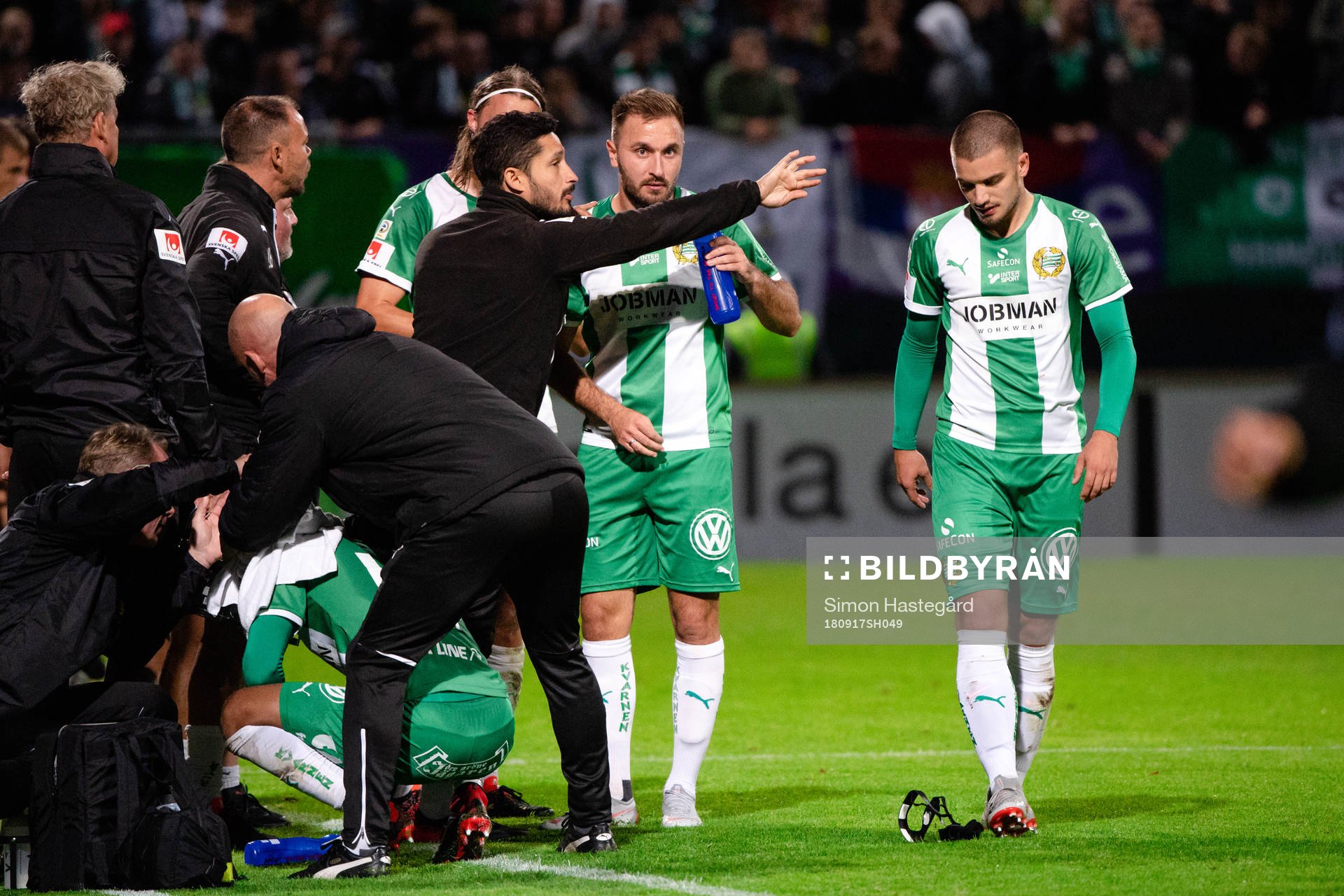 Hammarbys Muamer Tankovic och Vladimir Rodic