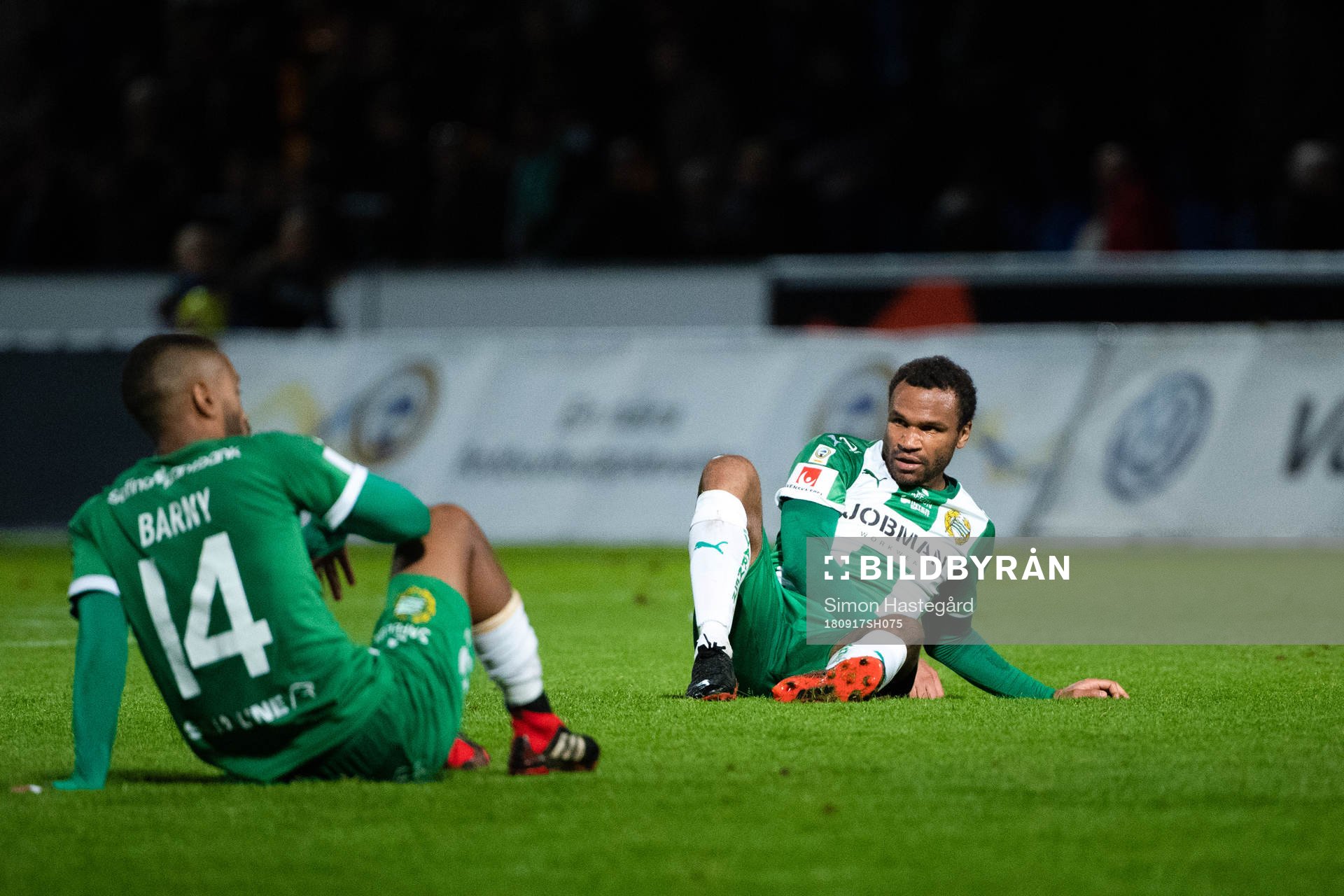 Hammarbys Junes Barny och Serge-Junior Martinsson Ngouali