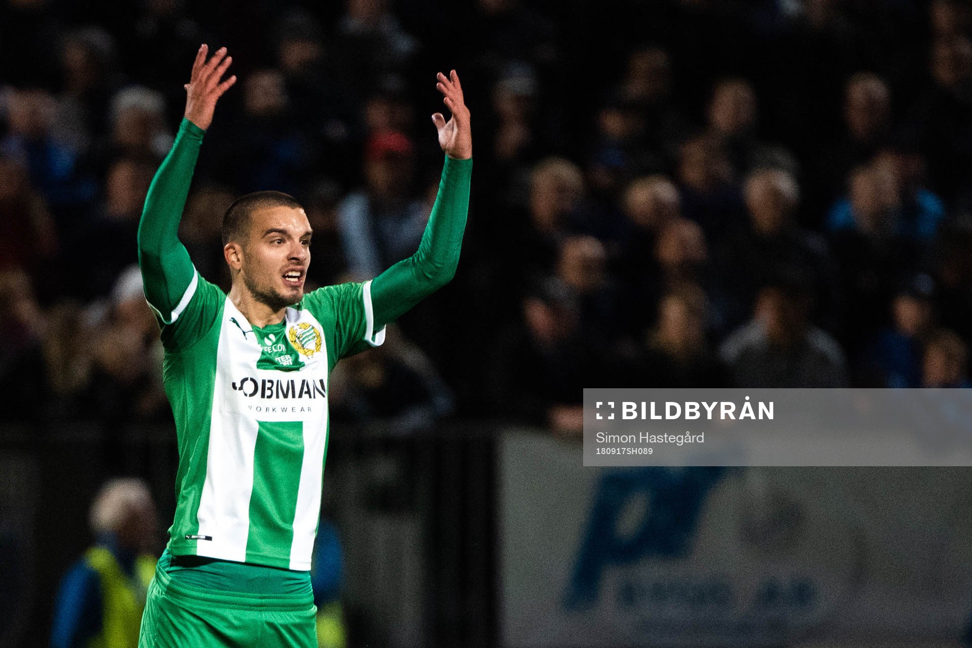 Hammarbys Vladimir Rodic  reagerar