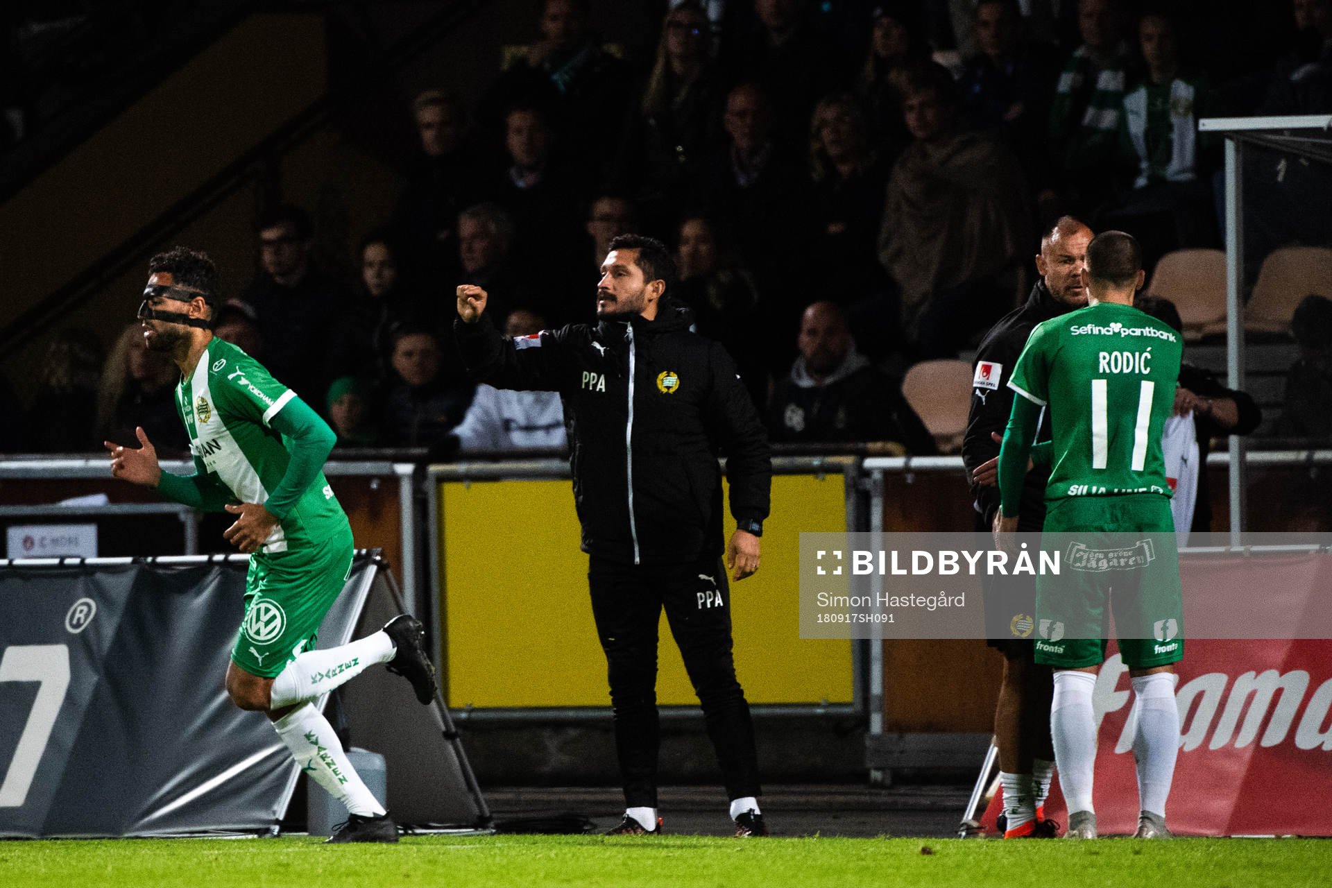 Byte mellan Hammarbys Vladimir Rodic  och Imad Khalili