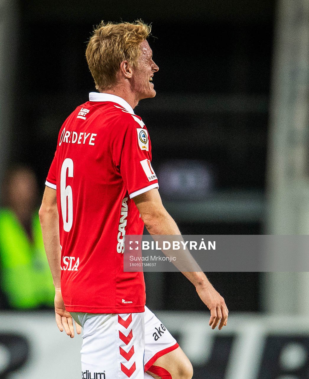 Kalmars Rasmus Elm fick känningar i baksidan av låret och