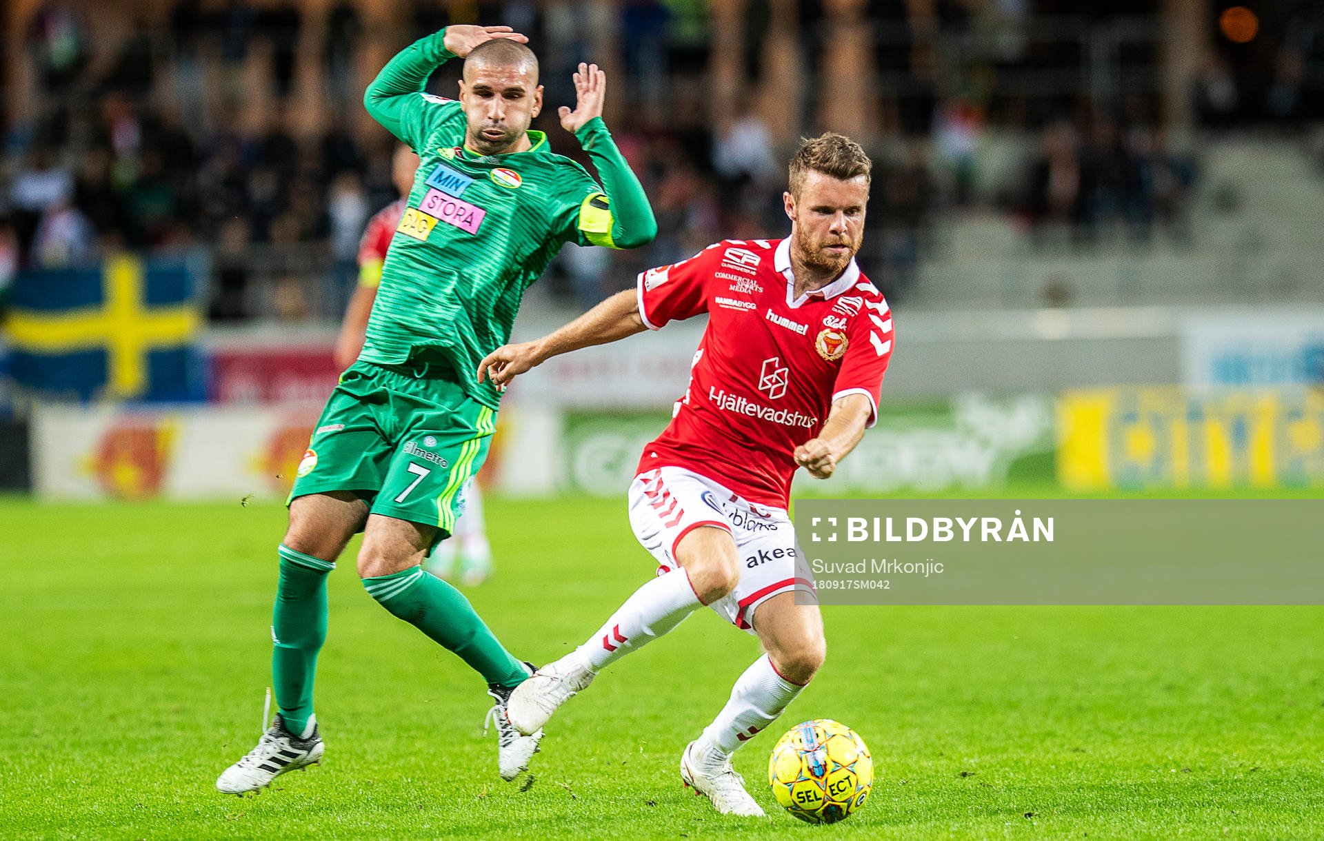 Kalmars Måns Söderqvist och Dalkurds Rawez Lawan