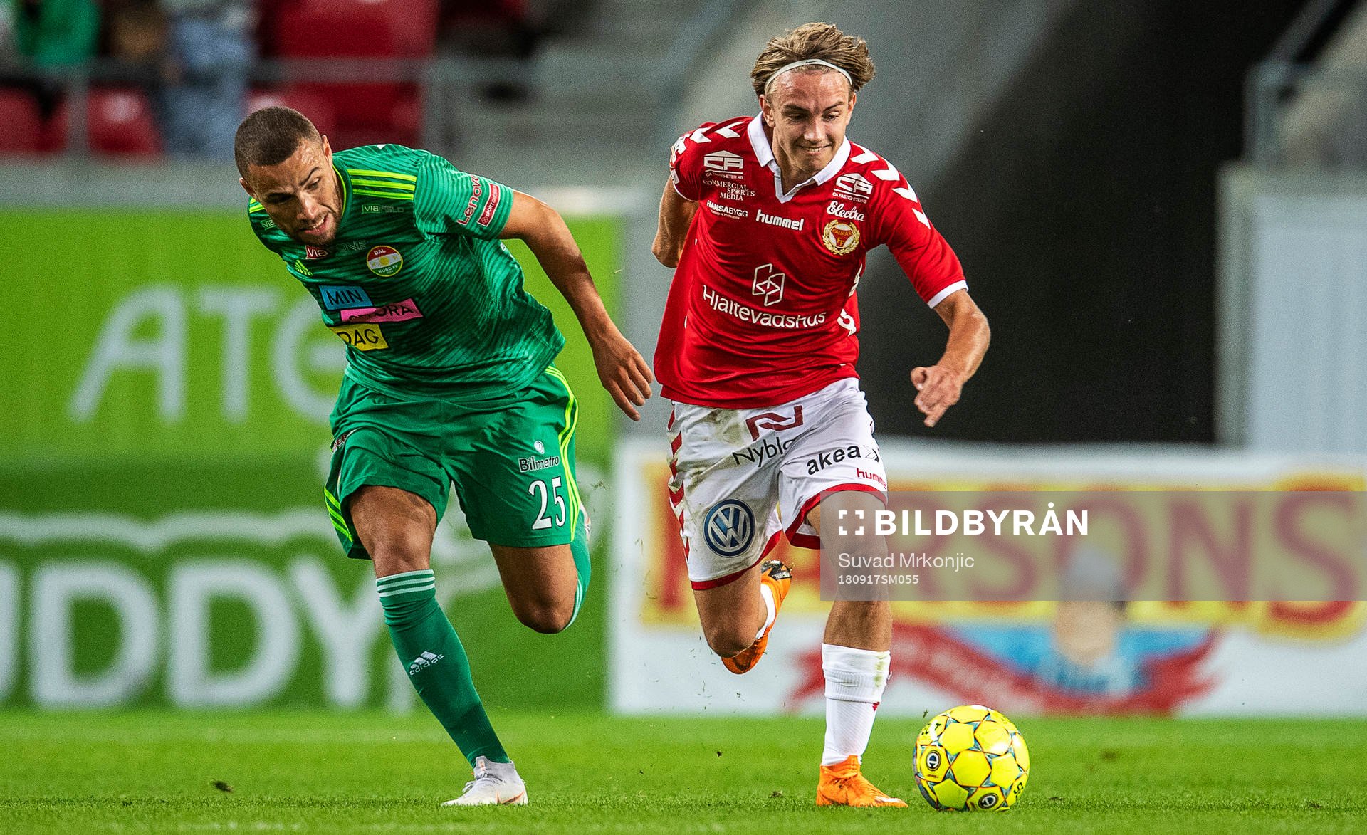 Kalmars Isak Magnusson och Dalkurds Malkolm Moenza