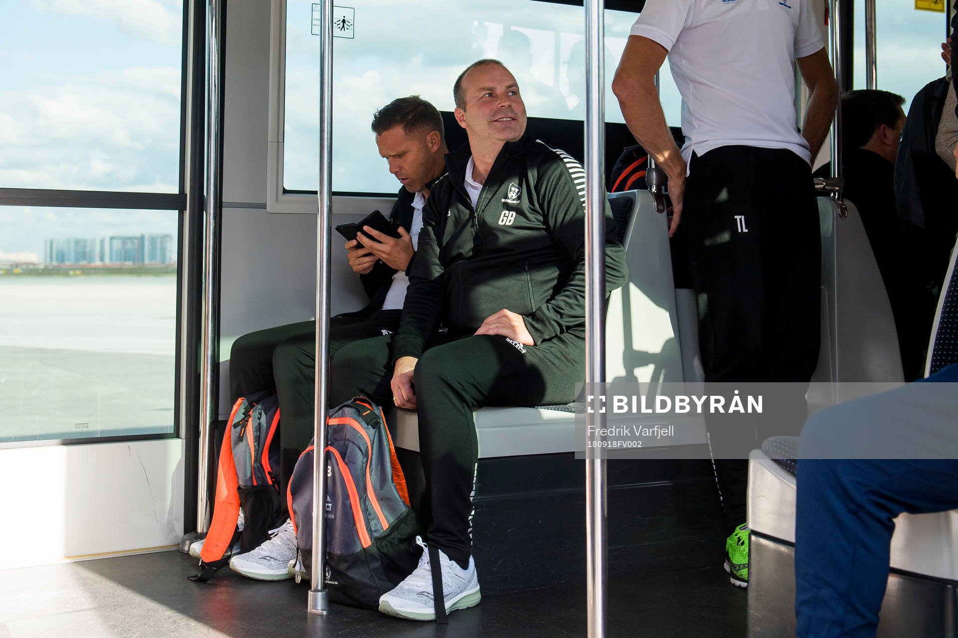 Geir Bakke, head coach of Sarpsborg 08, arrive at Ataturk
