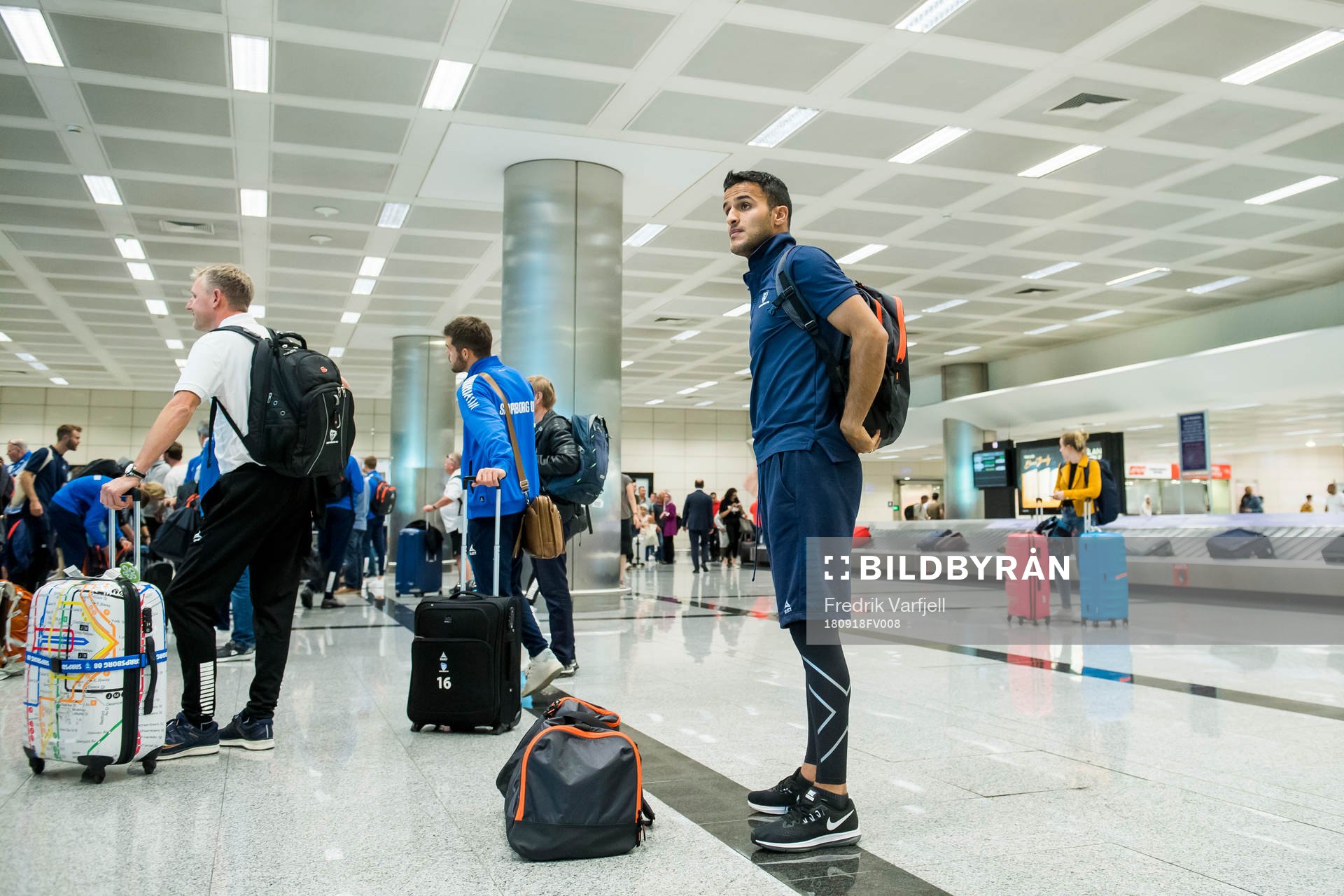 Harmet Singh of Sarpsborg 08 arrive at Ataturk airport