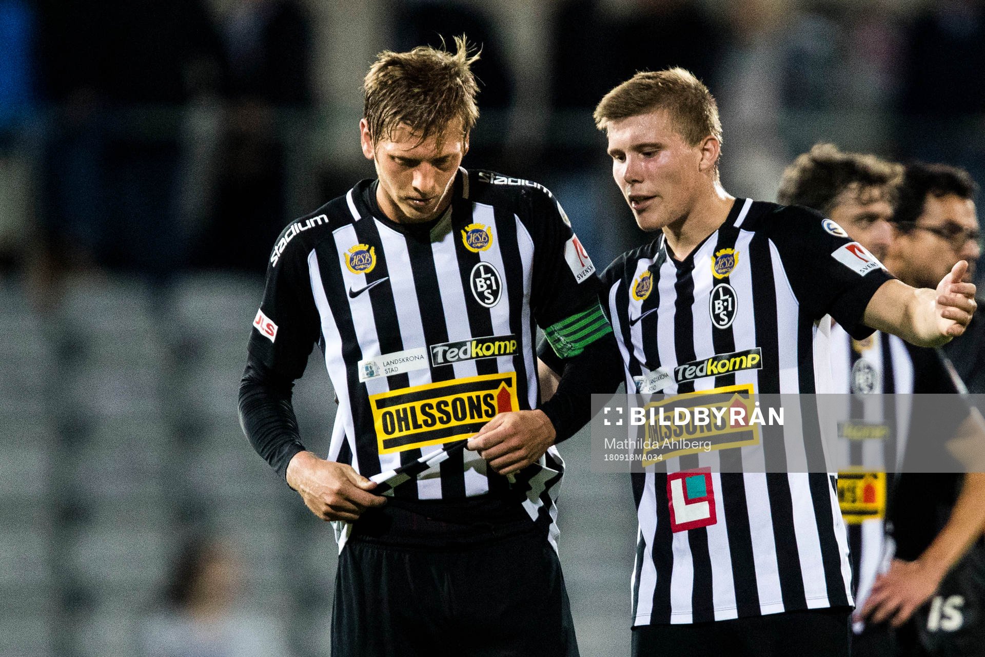 Landskronas Philip Andersson och Alfons Sampstedt deppar