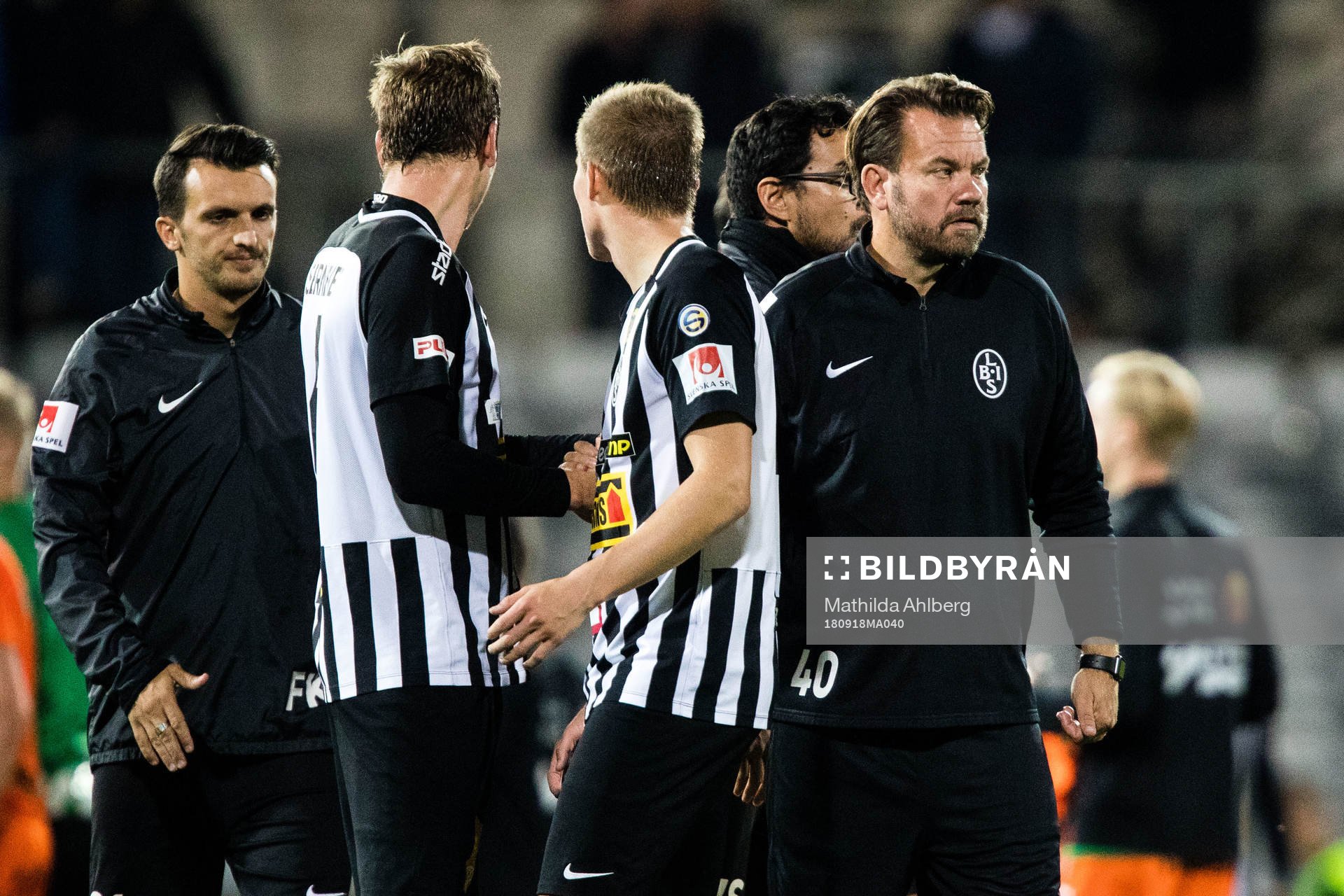 Landskronas assisterande tränare Fahrudin Karisik , Philip
