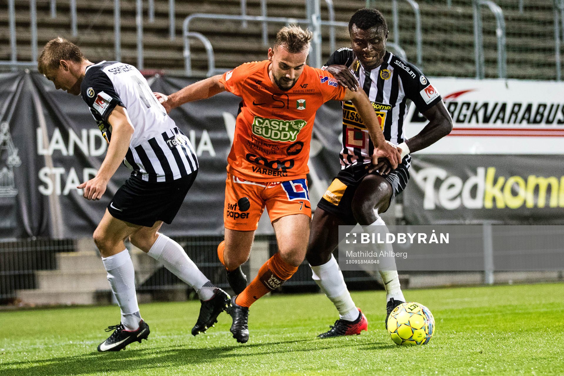 Landskronas Alfons Sampstedt och Emmanuel Okine