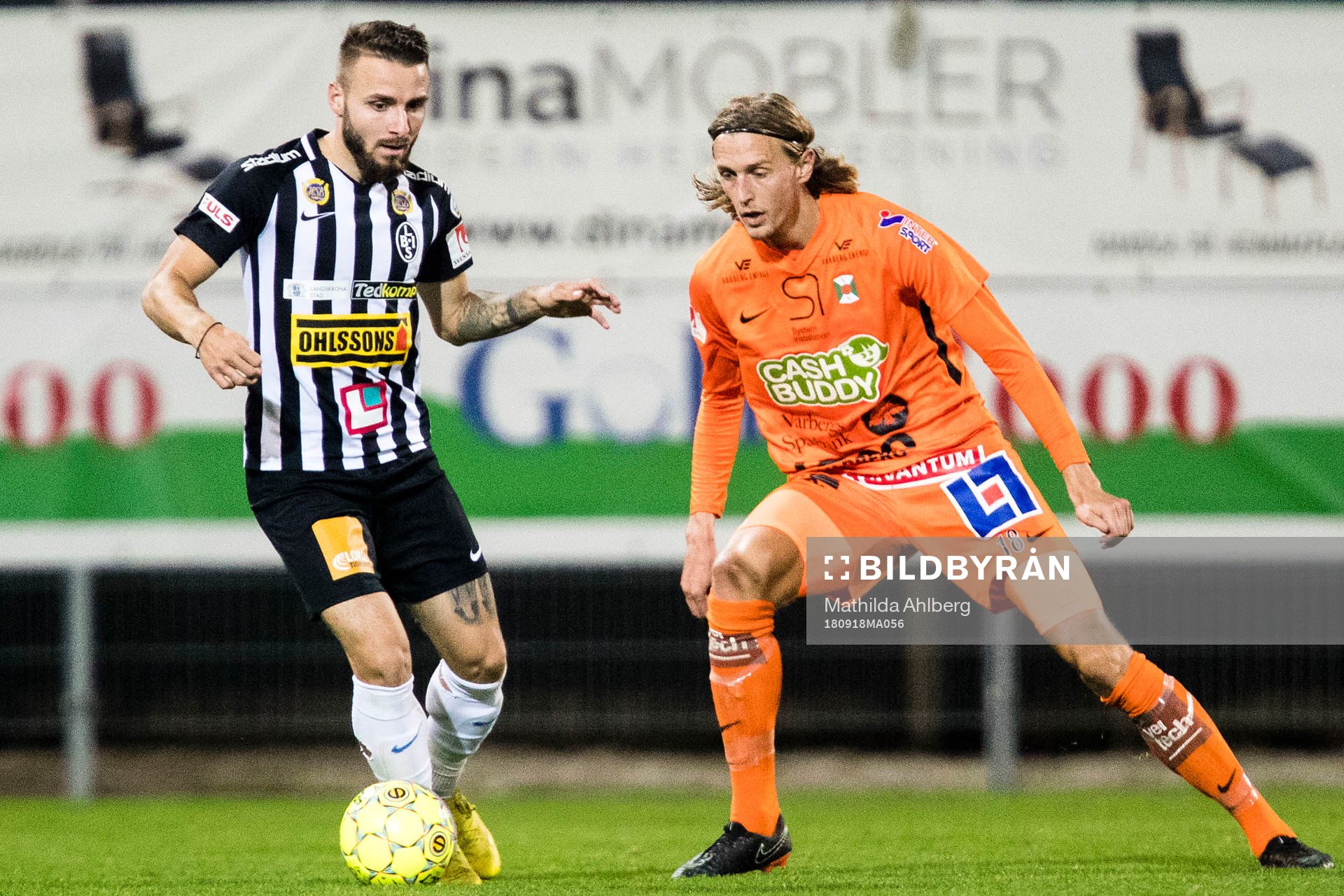 Landskronas Filip Pivkovski och Varbergs Joakim Lindner